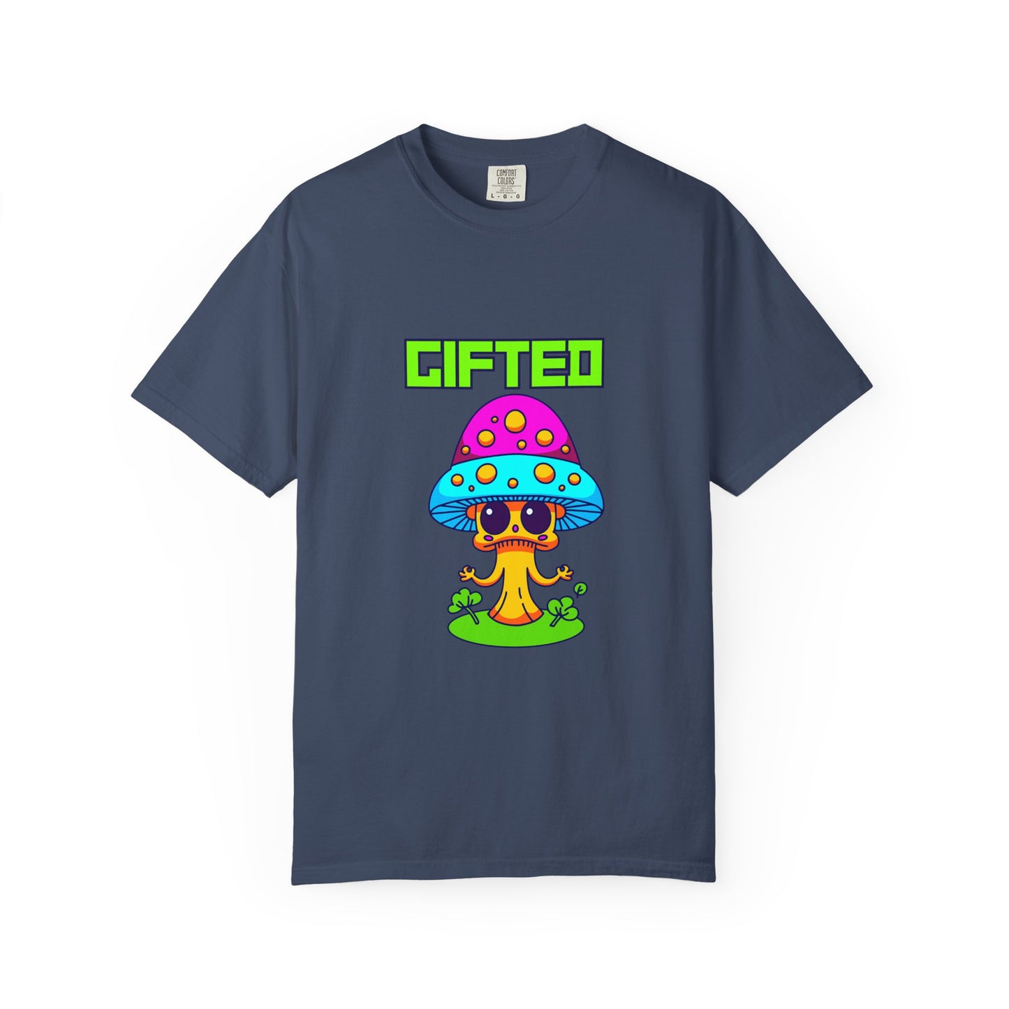 Gifted Mushroom T-Shirt - Colorful Unisex Garment-Dyed Tee