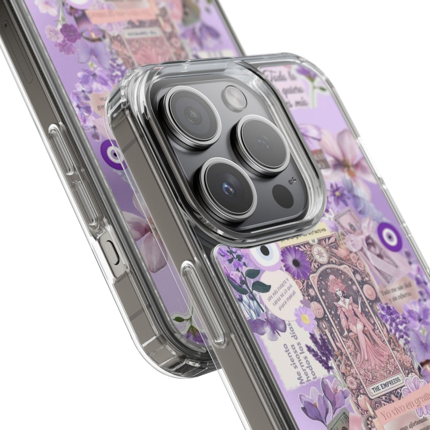 Beautiful Floral Phone Case, Clear Case, Cute Accessories, Gift for Her, Phone Protection, Trendy Tech