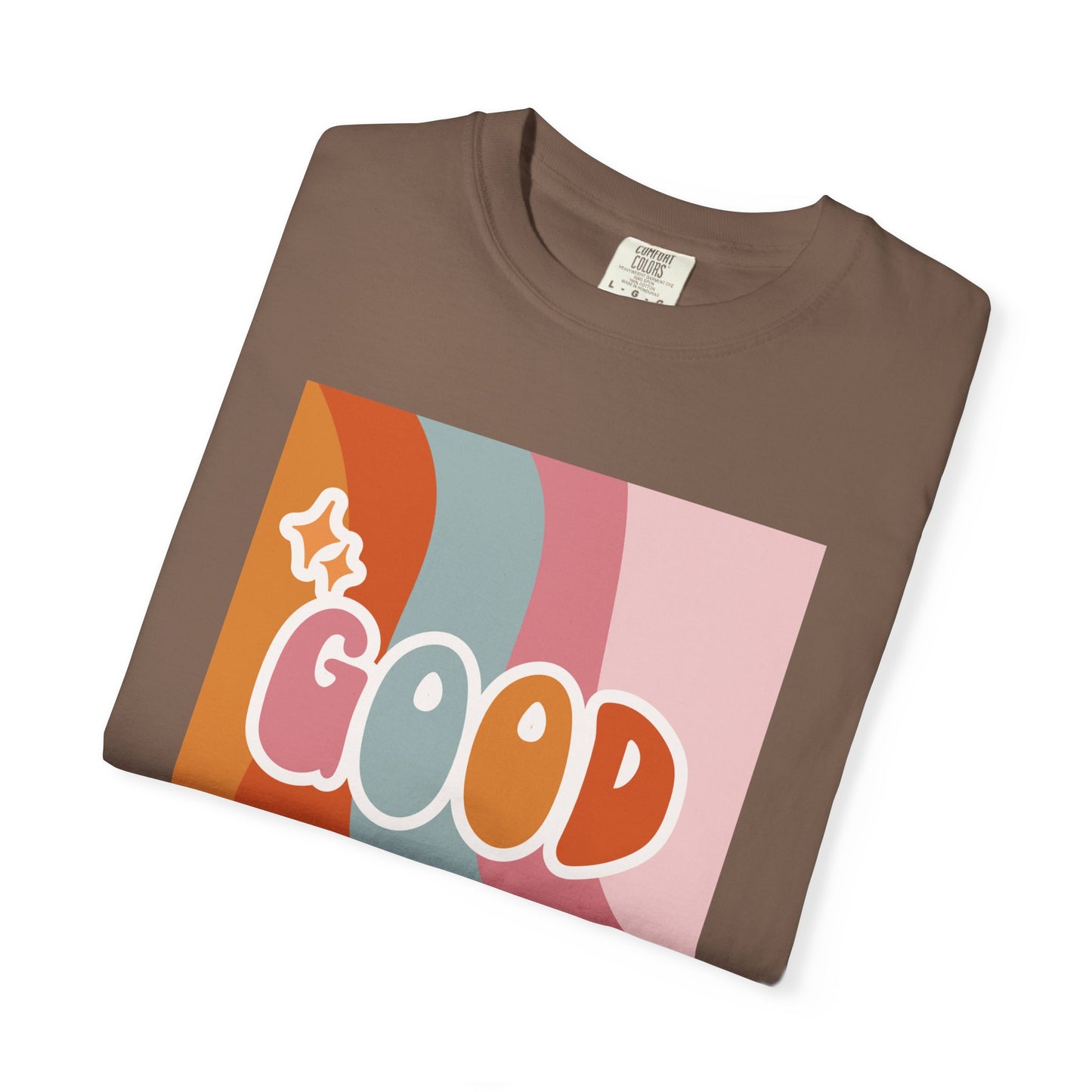 Good Vibes Unisex Garment-Dyed T-Shirt – Relaxed Fit Summer Tee