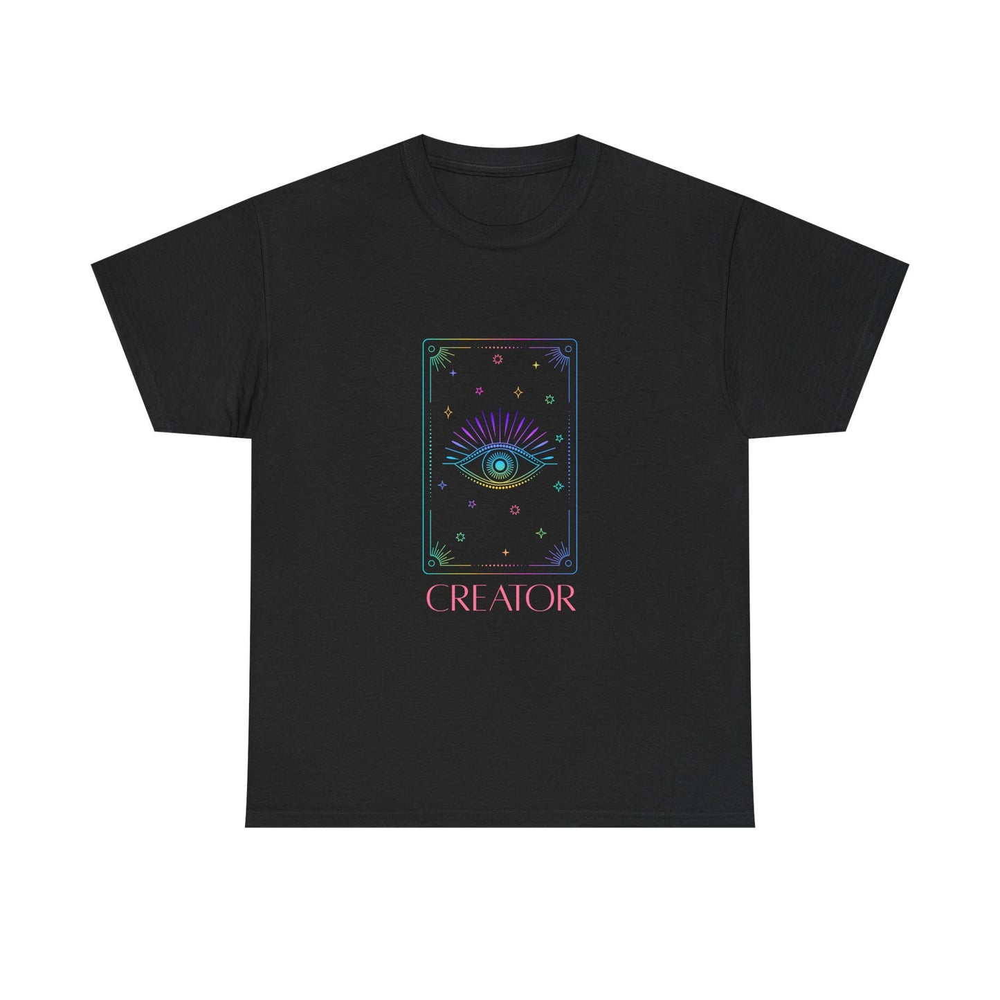 Creator Eye Unisex Heavy Cotton Tee - Artistic & Spiritual Design
