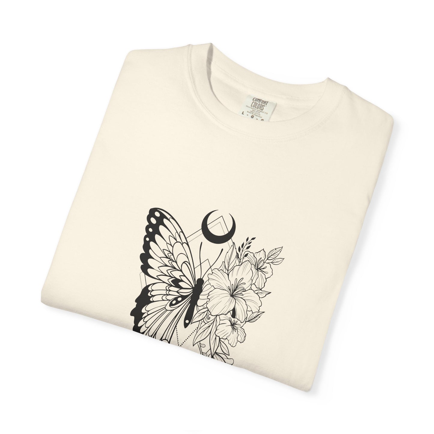 Divine Timing Butterfly T-Shirt - Unisex Garment-Dyed Tee for Nature Lovers
