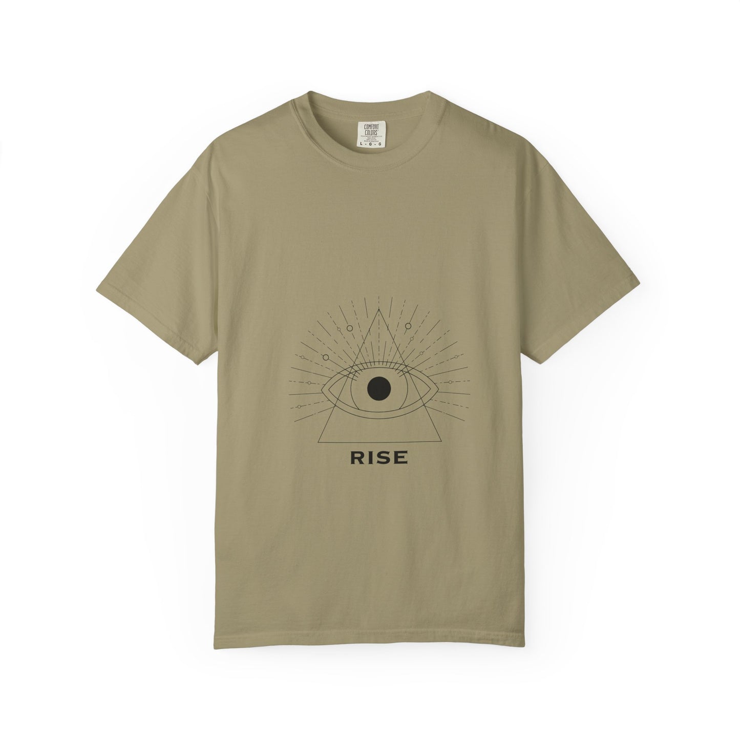 Rise Unisex Garment-Dyed T-Shirt - Inspirational Eye Design