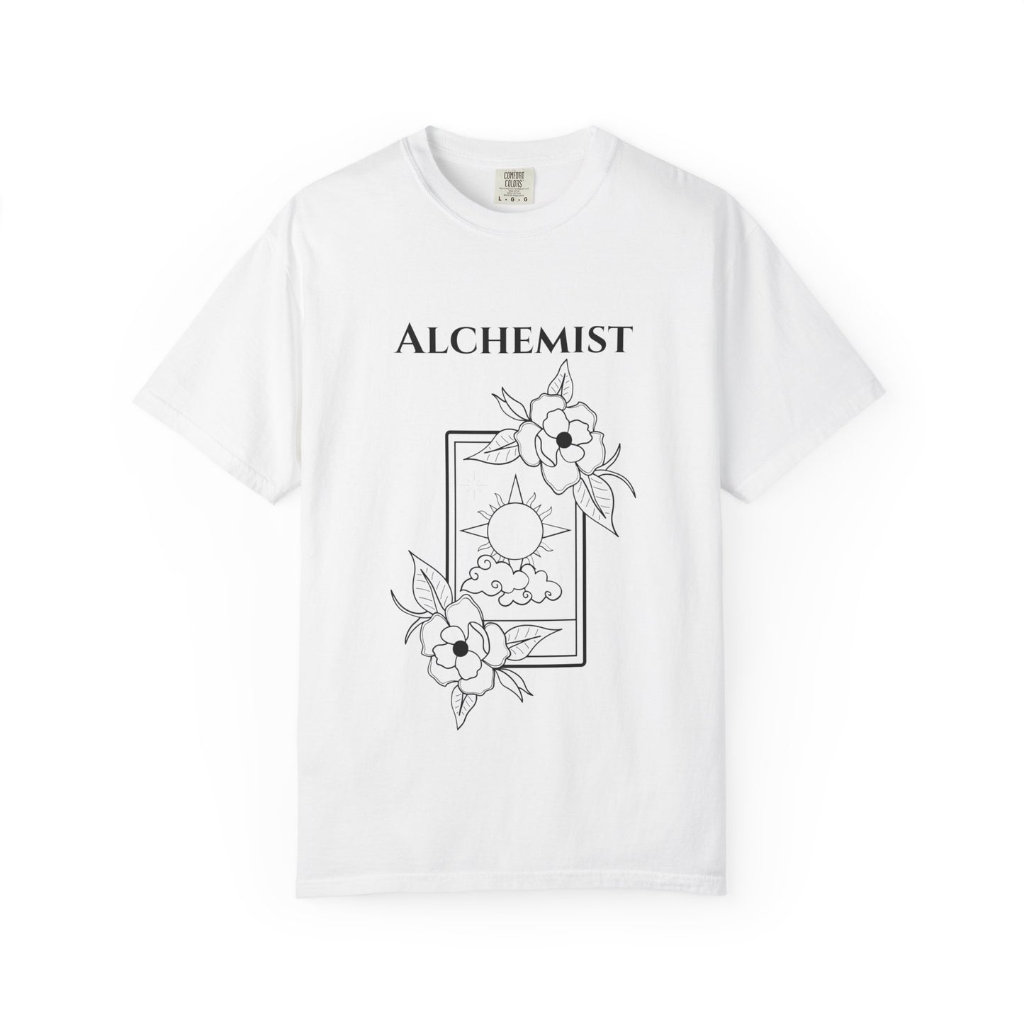 Alchemy Floral T-Shirt - Unisex Garment-Dyed Tee for Creative Spirits