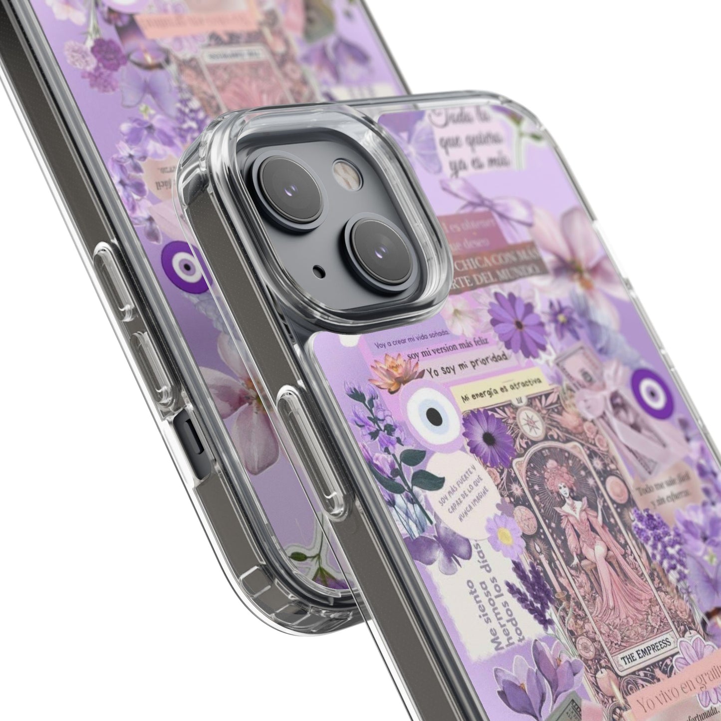 Beautiful Floral Phone Case, Clear Case, Cute Accessories, Gift for Her, Phone Protection, Trendy Tech