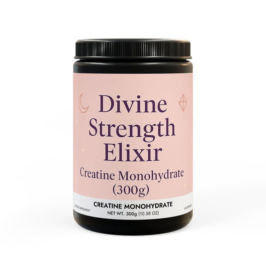 Divine Strength Elixir Creatine Monohydrate | 300g Power in grace. Strength in softness.