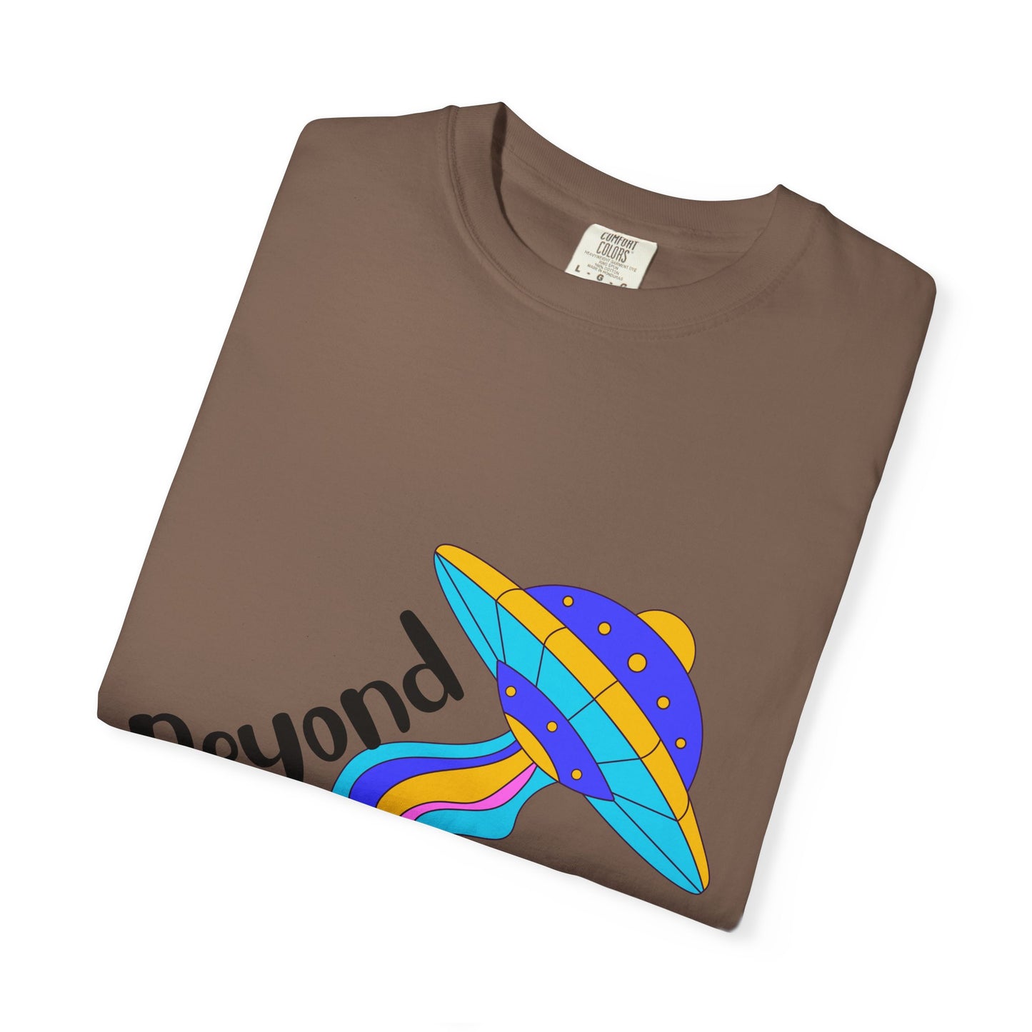 Unisex Beyond Graphic T-Shirt - Vibrant Space-Inspired Design
