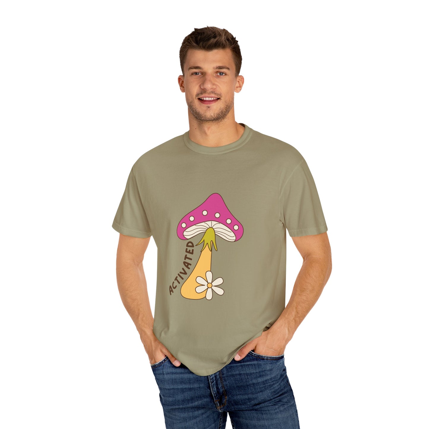 Activated Mushroom Unisex T-Shirt - Groovy Graphic Tee for Nature Lovers