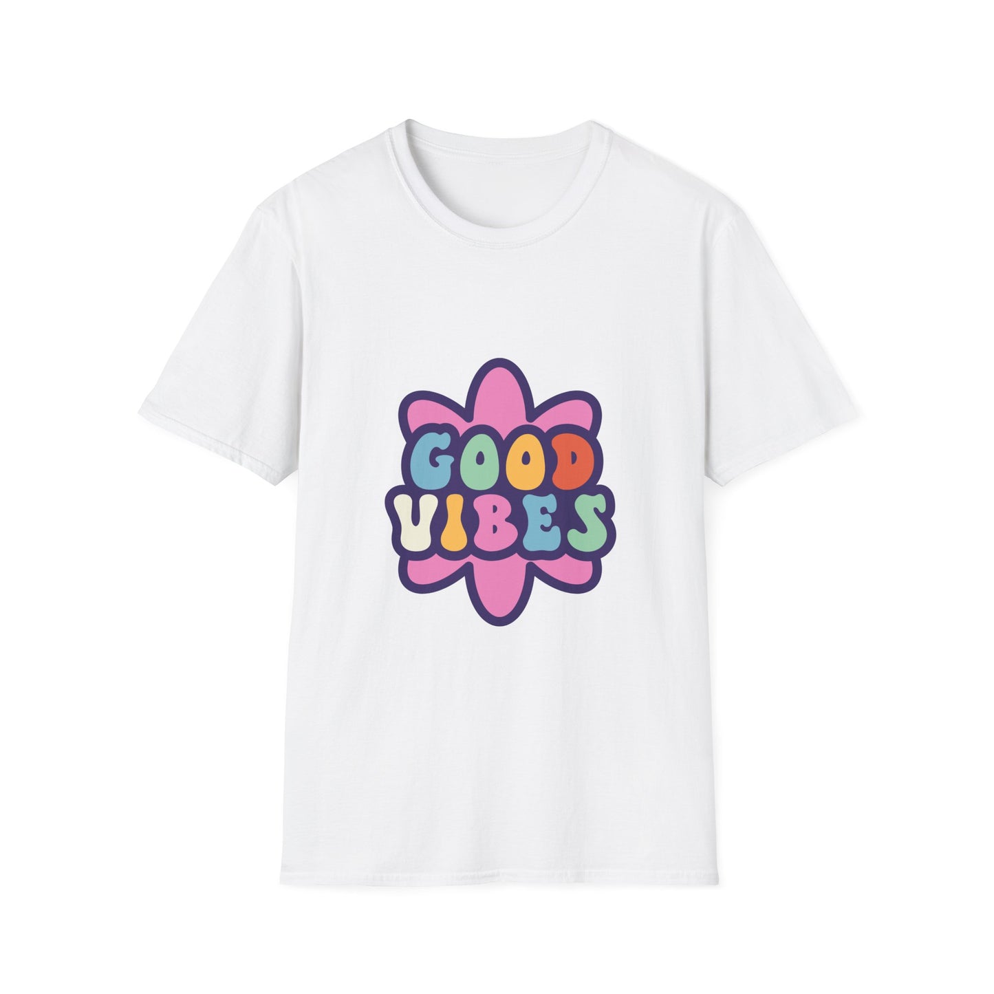 Good Vibes Unisex Softstyle T-Shirt - Trendy Graphic Tee for Positive Energy