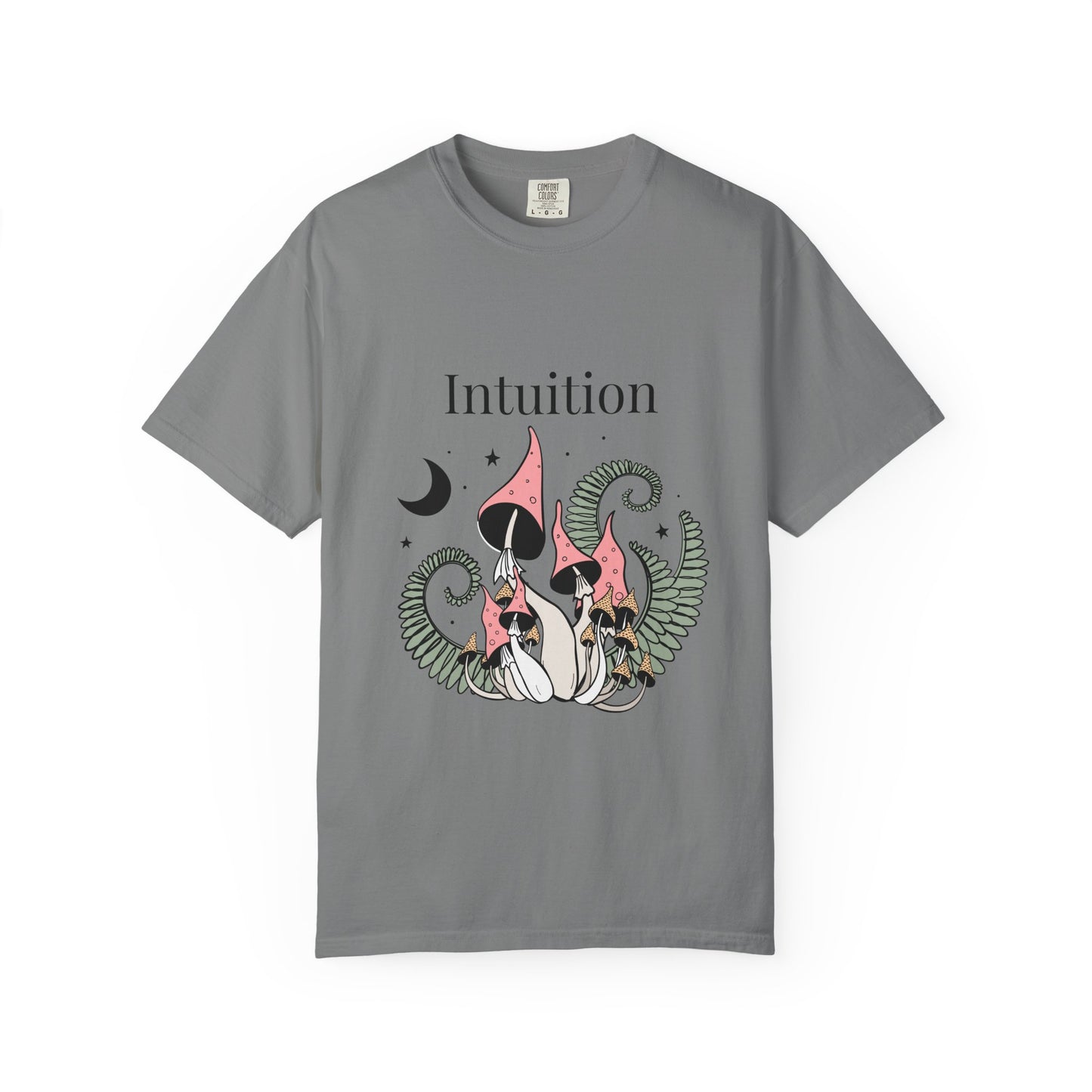 Intuition Unisex Garment-Dyed T-Shirt - Whimsical Nature Design