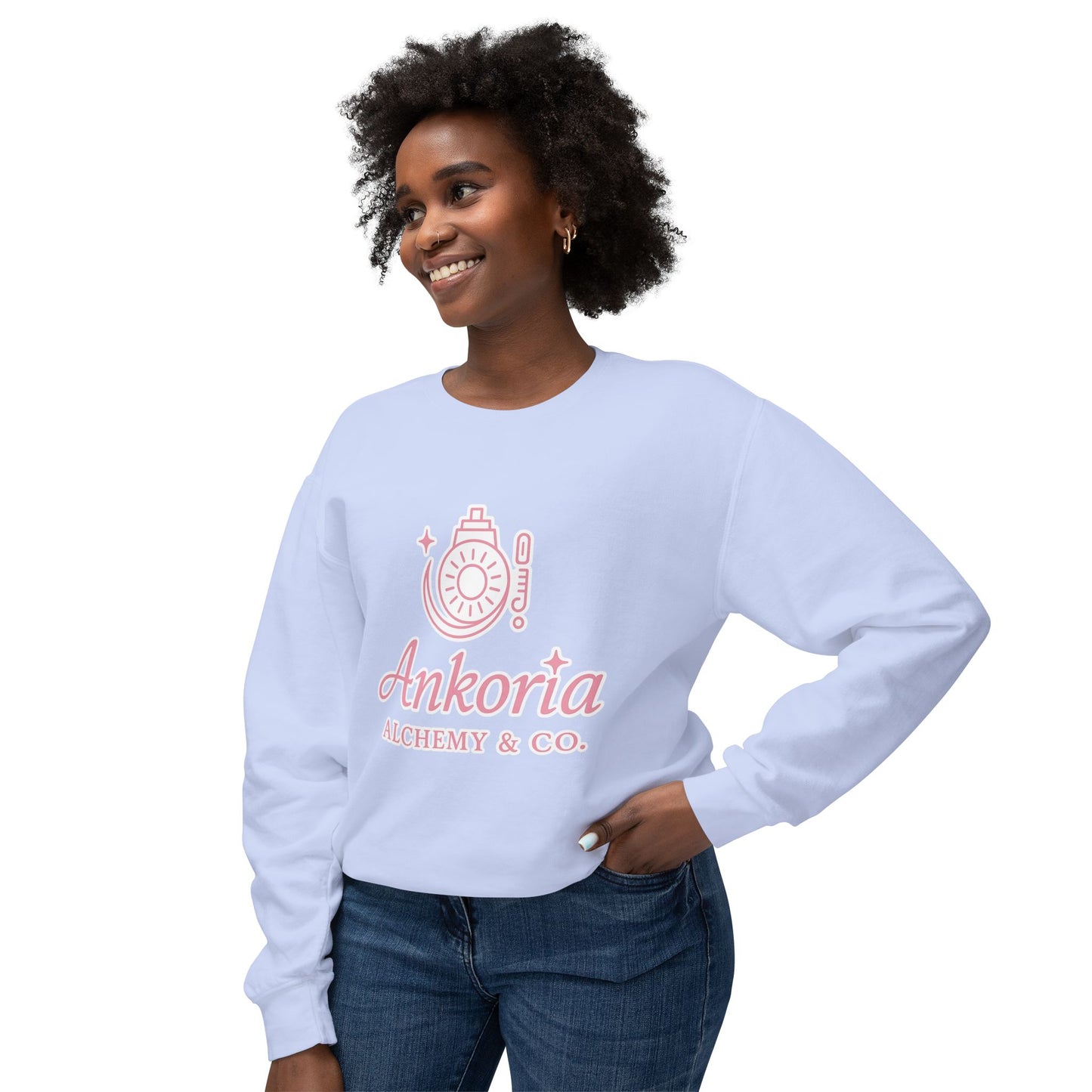 Unisex Lightweight Crewneck Sweatshirt - Inspirational Alchemy Design