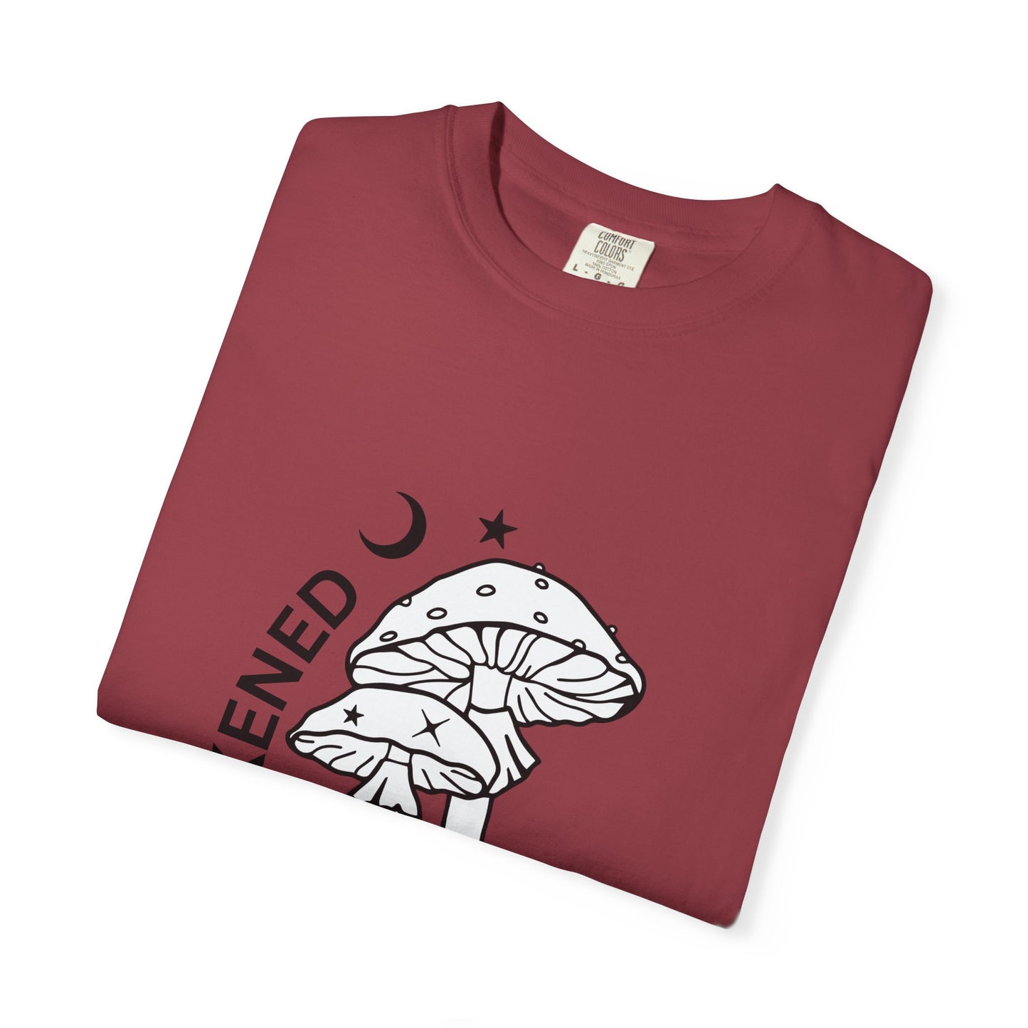 Unisex Garment-Dyed T-Shirt - "Awakened" Mushroom Design for Nature Lovers
