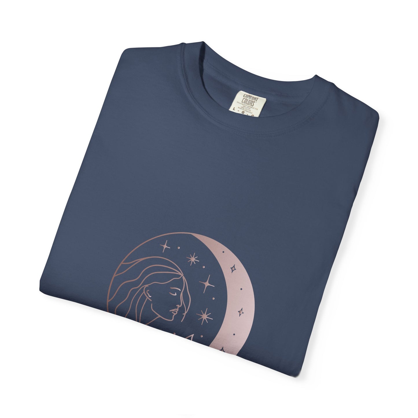 Goddess Moon T-Shirt - Unisex Garment-Dyed Tee for Spiritual Souls