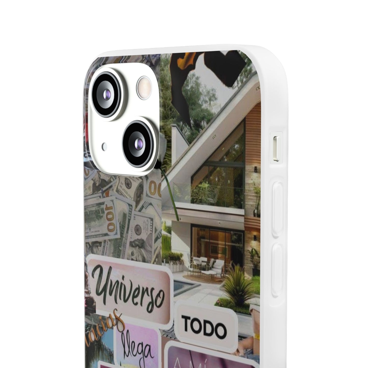 Vibrant Flexi Phone Case with Inspirational Quotes, Bohemian Style, Perfect Gift for Friends, Travelers, Birthdays, Everyday Use