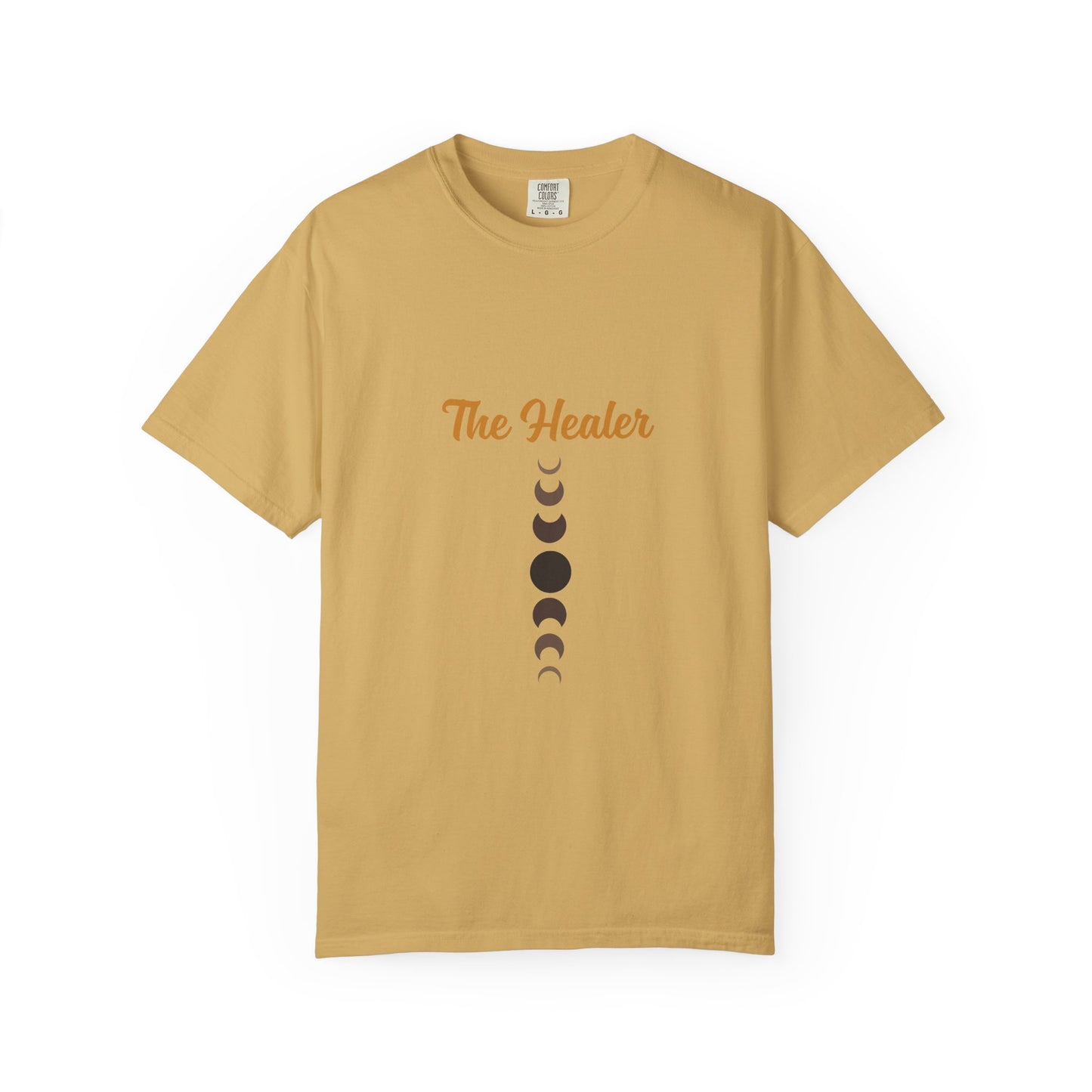 Unisex Moon Phases Tee - 'The Healer' Garment-Dyed T-shirt