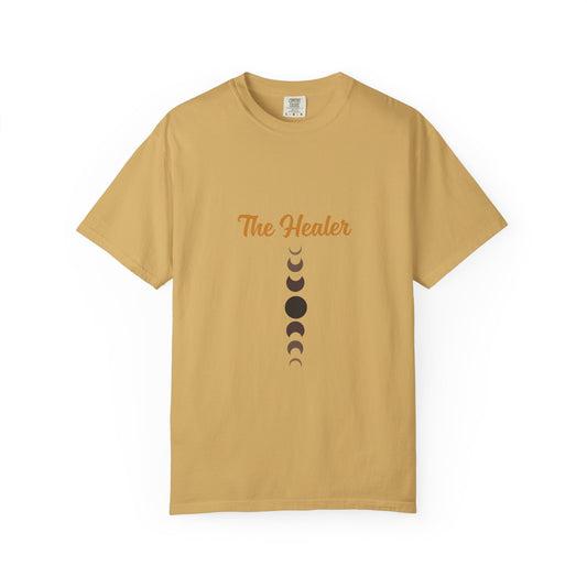 Unisex Moon Phases Tee - 'The Healer' Garment-Dyed T-shirt