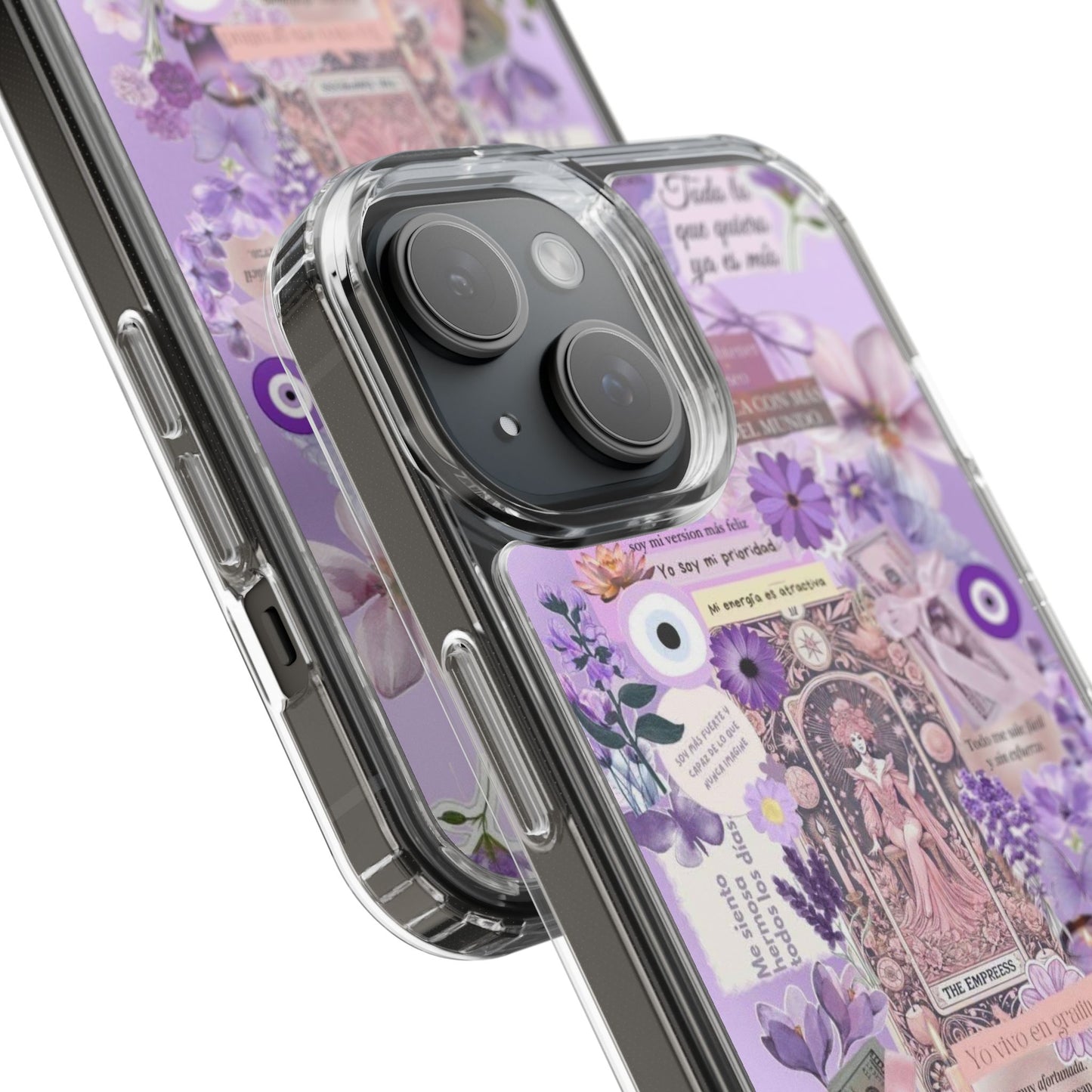 Beautiful Floral Phone Case, Clear Case, Cute Accessories, Gift for Her, Phone Protection, Trendy Tech