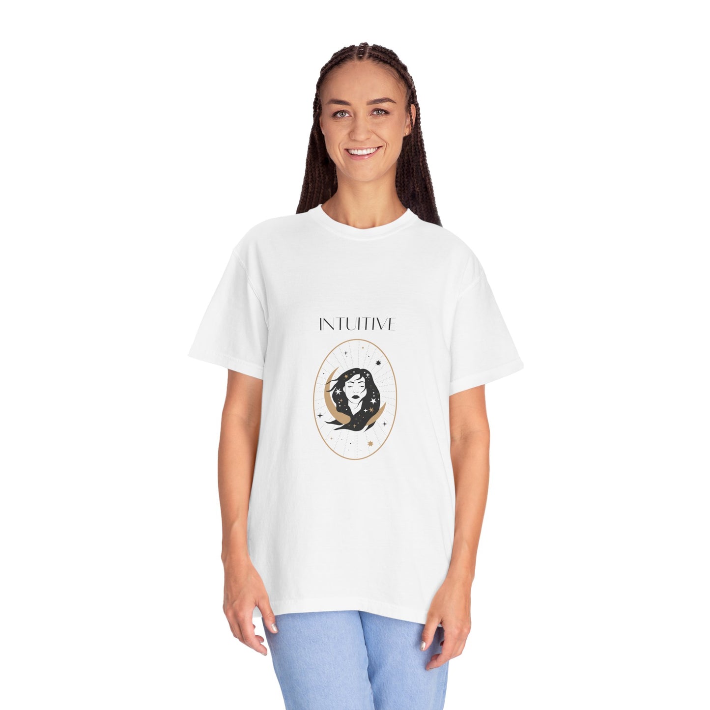 Intuitive Unisex Garment-Dyed T-Shirt | Astrology-Inspired Design