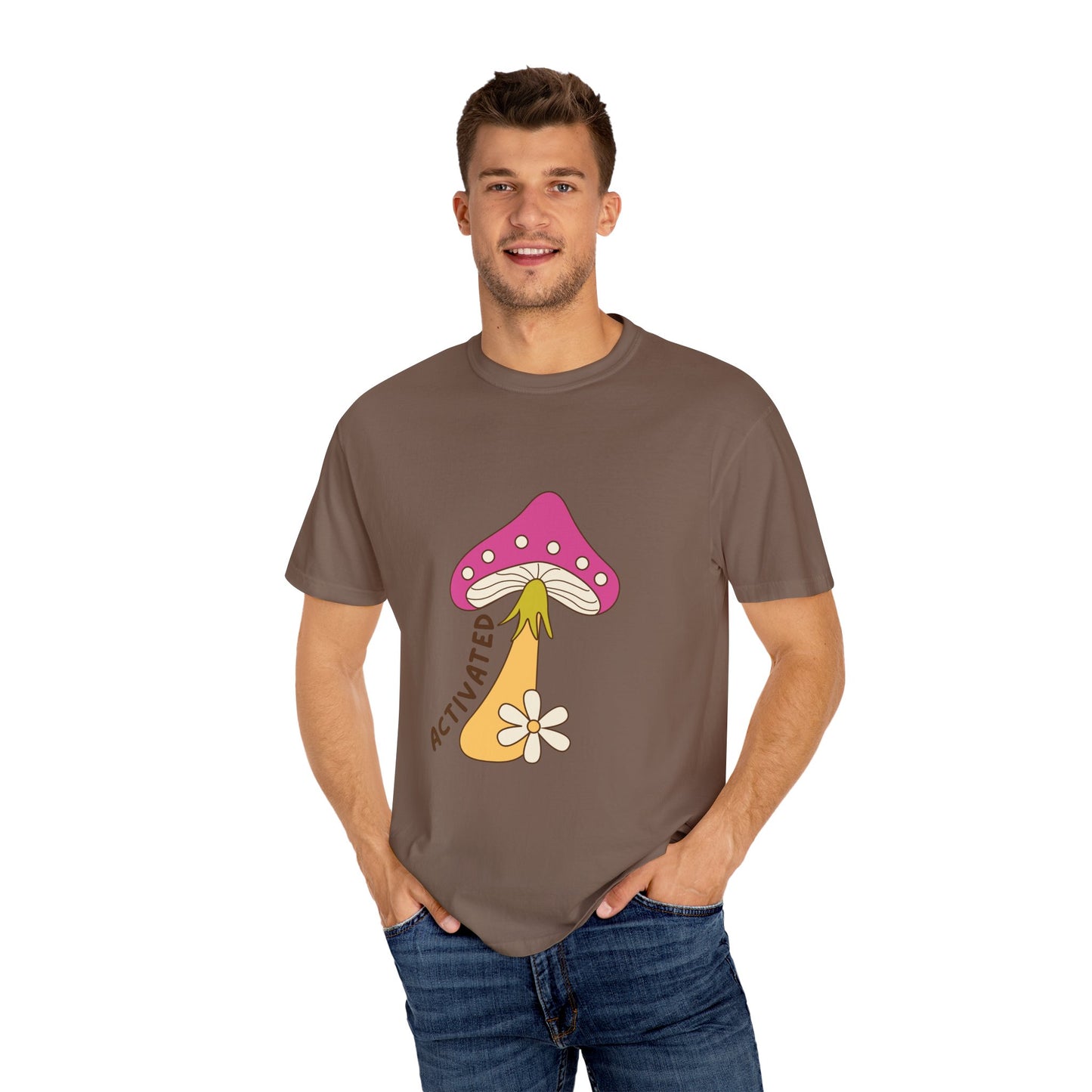 Activated Mushroom Unisex T-Shirt - Groovy Graphic Tee for Nature Lovers