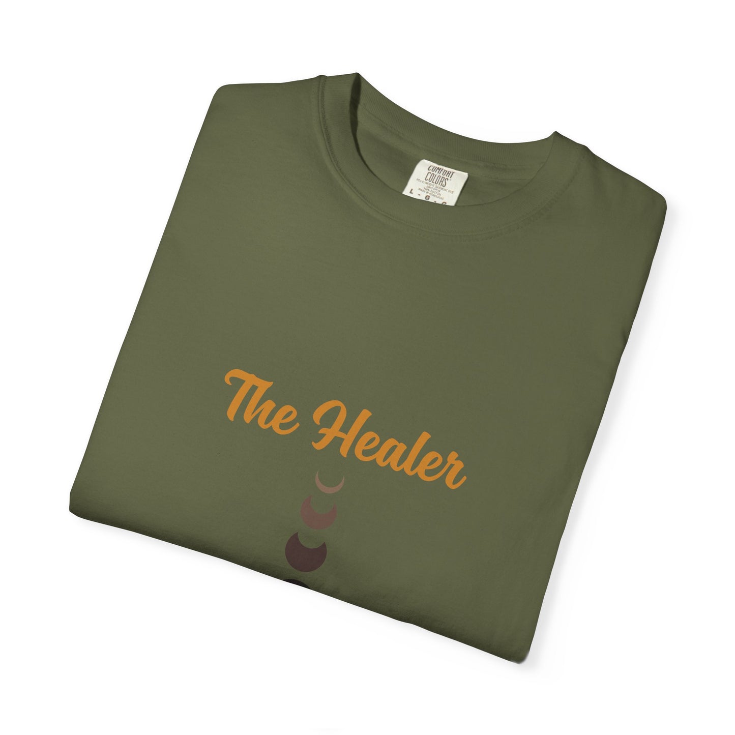 Unisex Moon Phases Tee - 'The Healer' Garment-Dyed T-shirt
