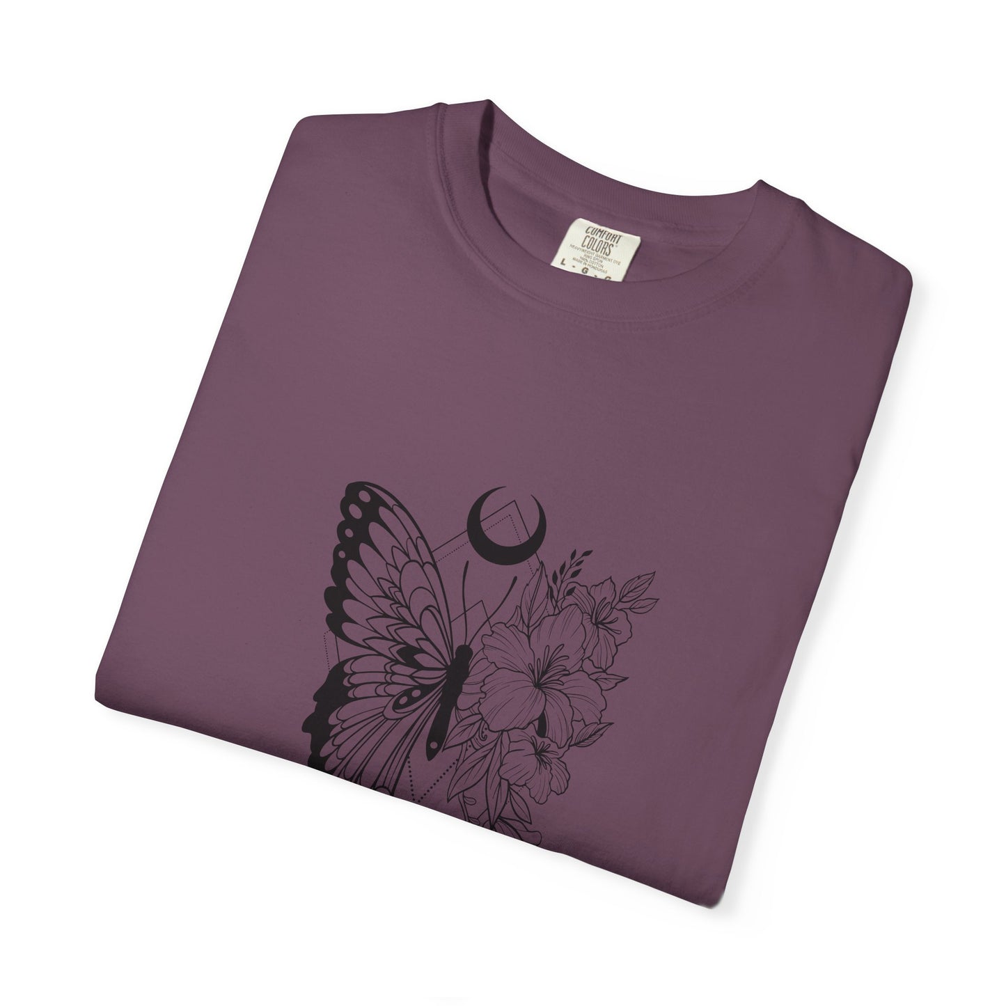 Divine Timing Butterfly T-Shirt - Unisex Garment-Dyed Tee for Nature Lovers