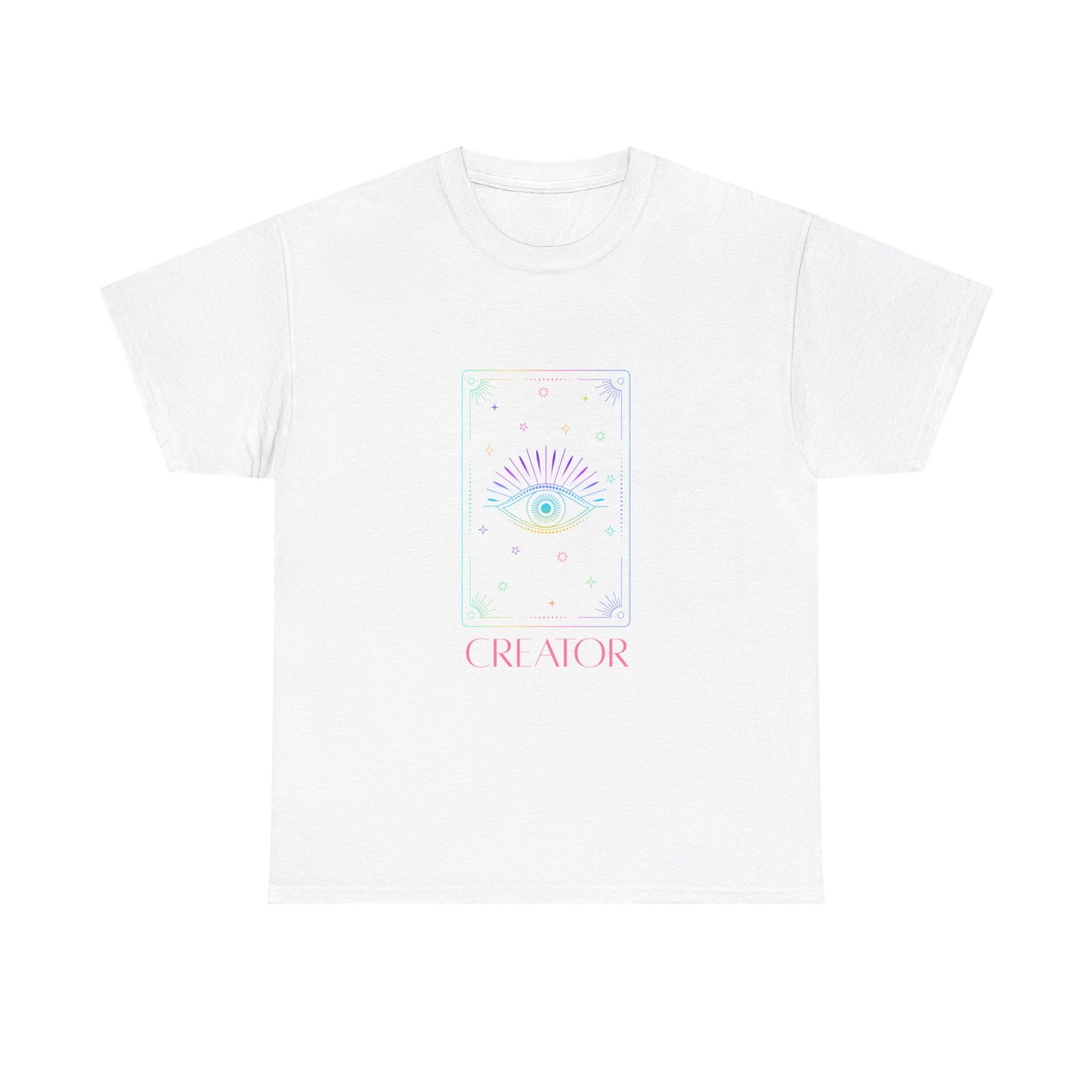 Creator Eye Unisex Heavy Cotton Tee - Artistic & Spiritual Design