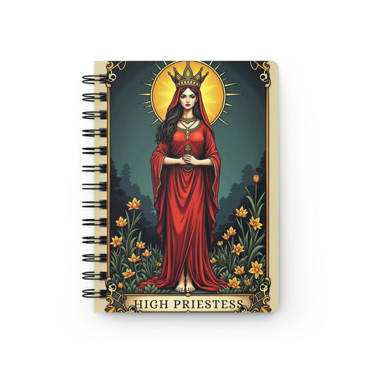 Mystical High Priestess Journal, Witchy Notebook for Manifestation, Gift for Spirituality Lovers, Dream Journal, Tarot-inspired Stationery