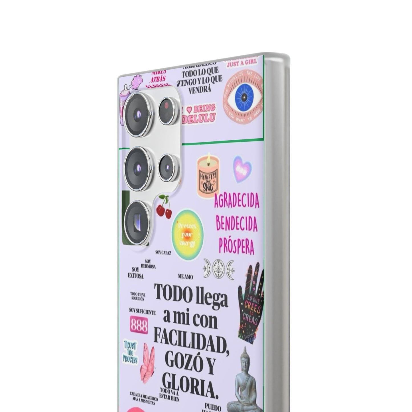 Positive Affirmation Flexi Cases for iPhone, Inspirational Phone Cover, Motivational Case, Gift for Her, Trendy Phone Protector