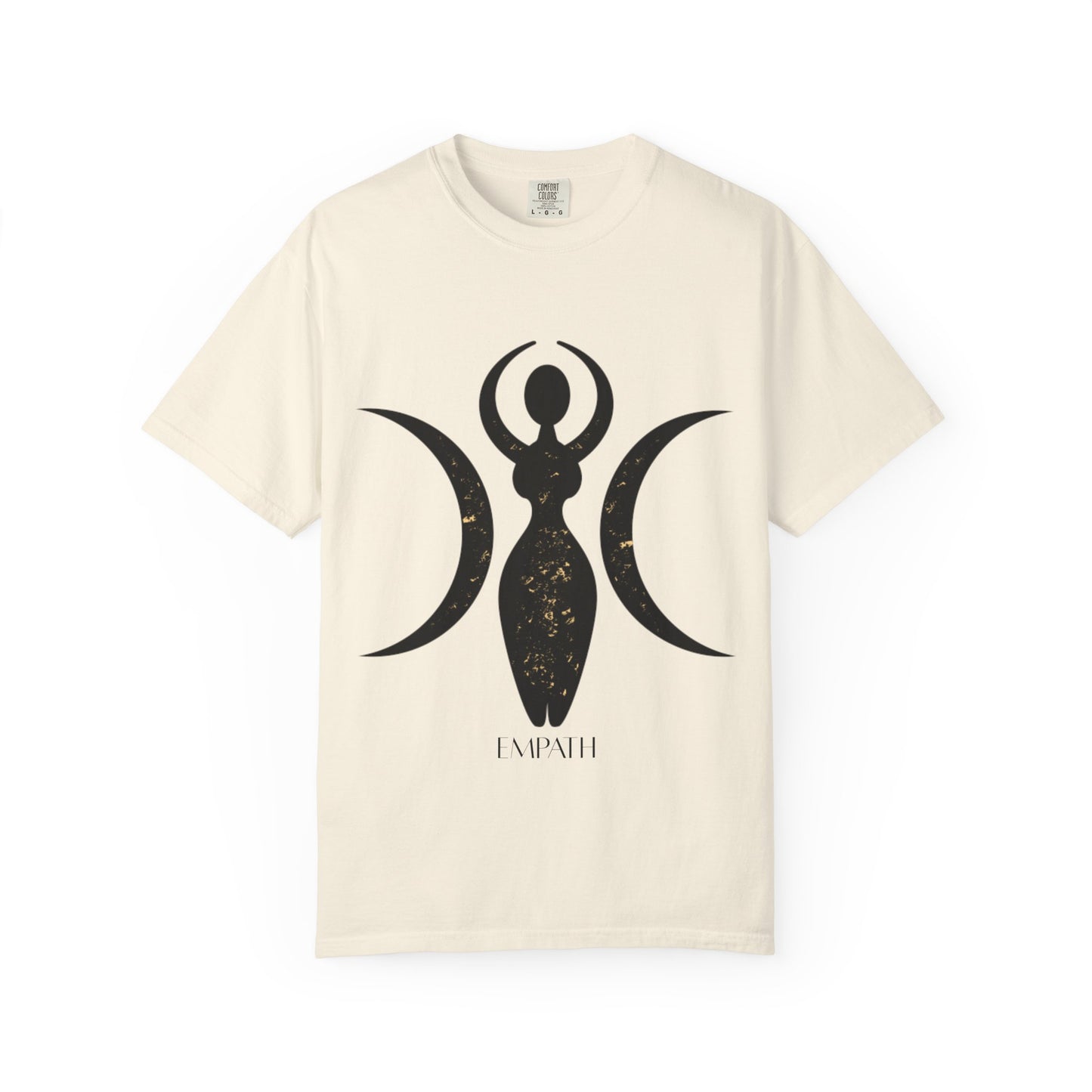 Empowered Goddess Unisex Garment-Dyed T-Shirt | Celestial Design | Perfect for Self-Care and Spiritual Celebrations
