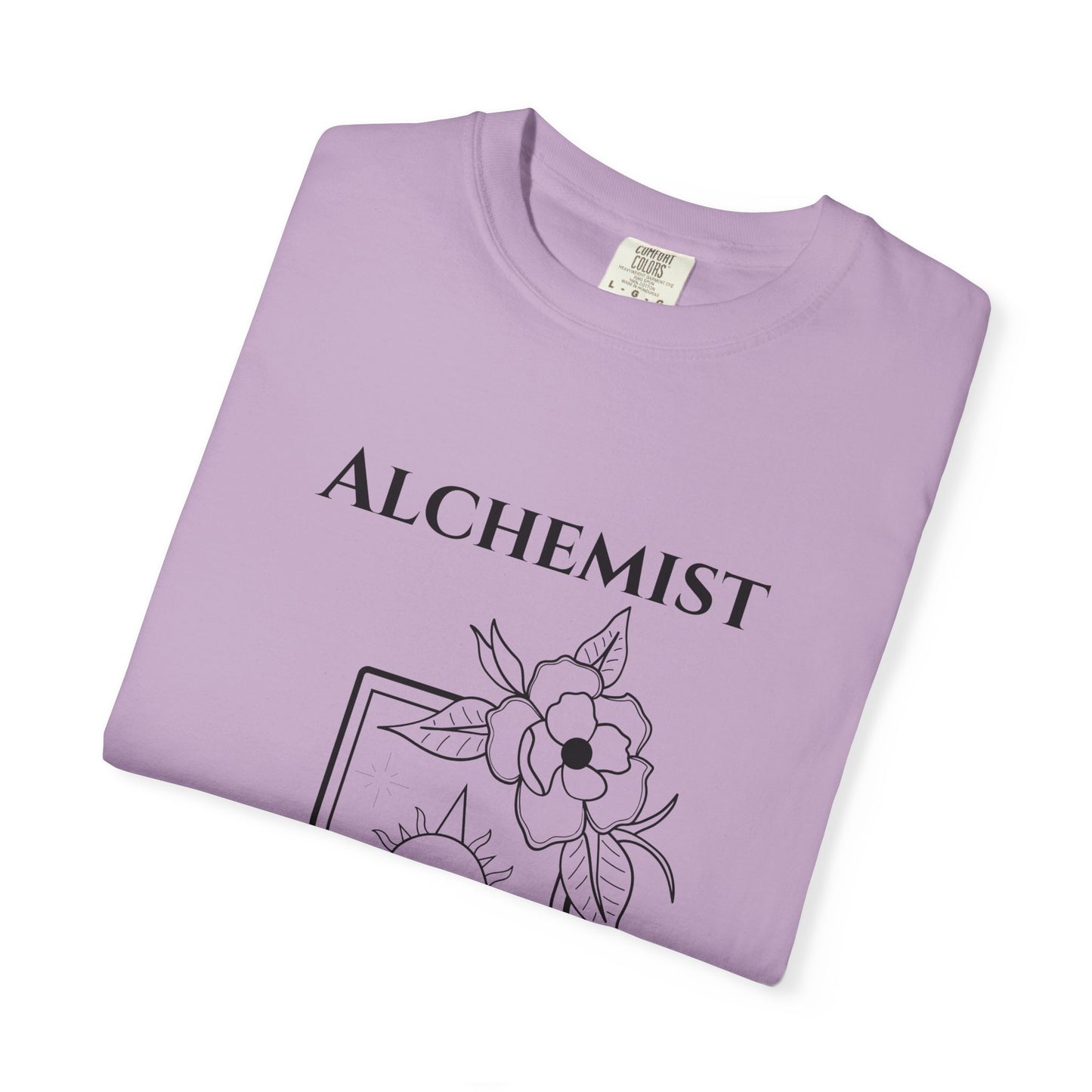 Alchemy Floral T-Shirt - Unisex Garment-Dyed Tee for Creative Spirits