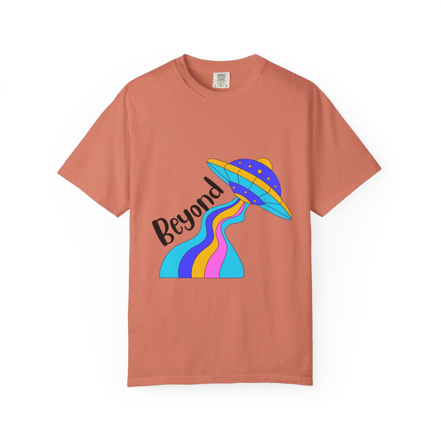Unisex Beyond Graphic T-Shirt - Vibrant Space-Inspired Design