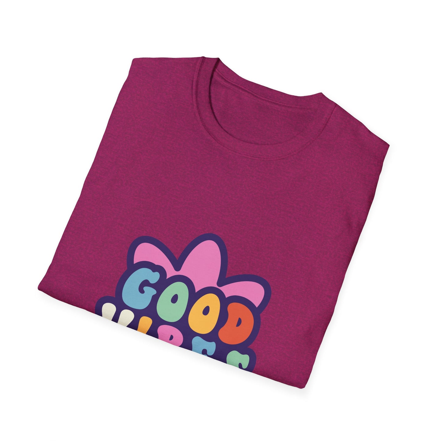 Good Vibes Unisex Softstyle T-Shirt - Trendy Graphic Tee for Positive Energy