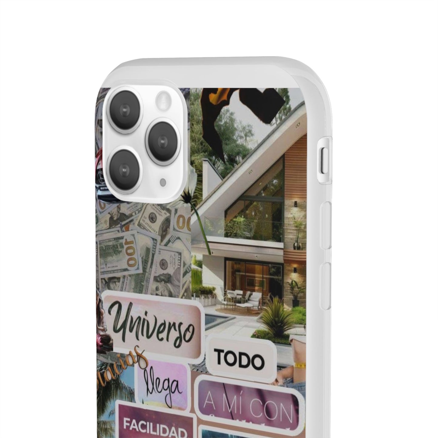 Vibrant Flexi Phone Case with Inspirational Quotes, Bohemian Style, Perfect Gift for Friends, Travelers, Birthdays, Everyday Use