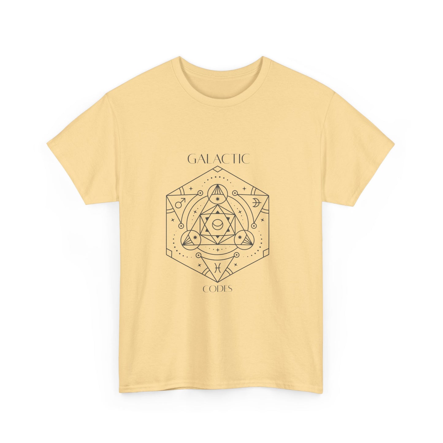 Galactic Cosmic Unisex Heavy Cotton Tee - Astrological Design