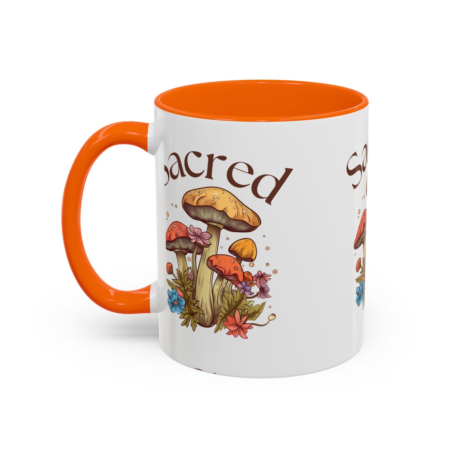 Sacred Mushrooms Coffee Mug | Boho Aesthetic Beverage Cup, Gift for Nature Lovers, Eco-Friendly Drinkware, Farmhouse Decor, Tea Mug