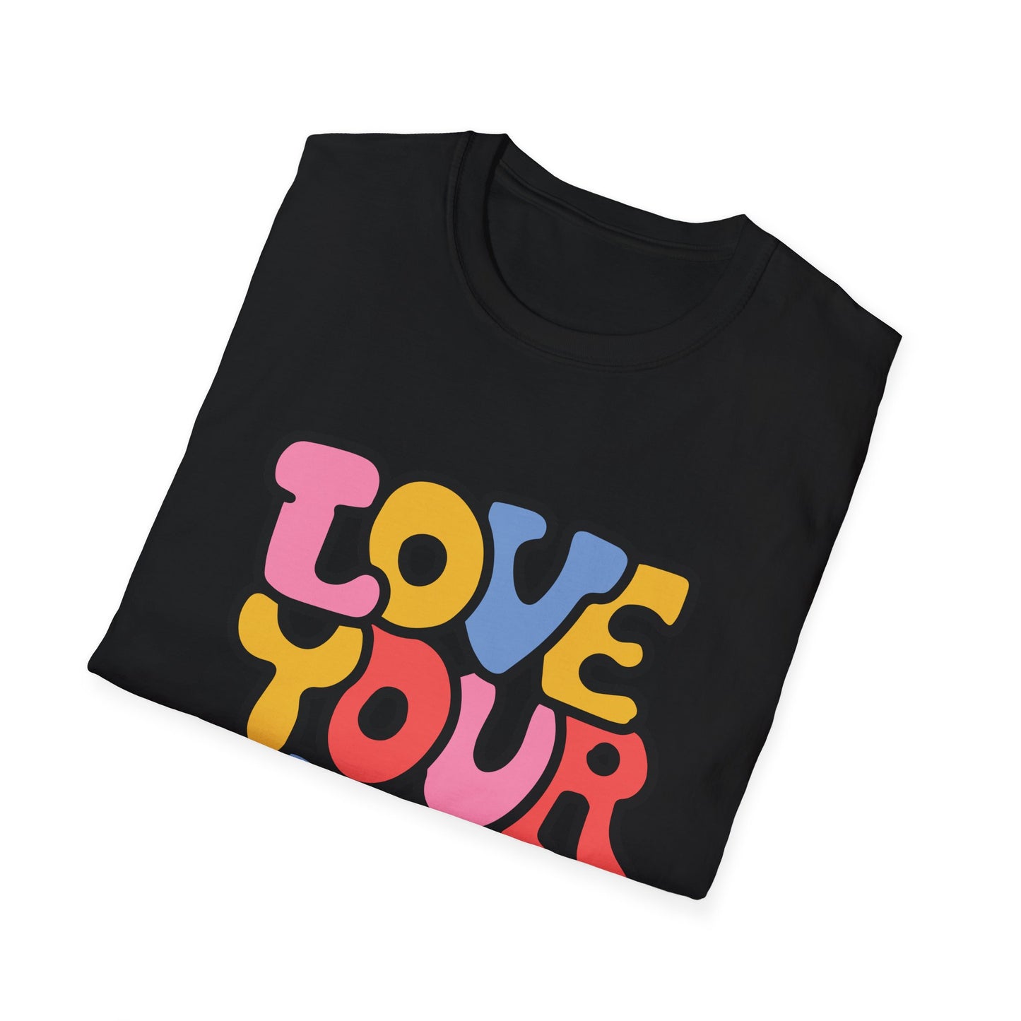 Inspirational Unisex Softstyle T-Shirt - 'Love Your Self'