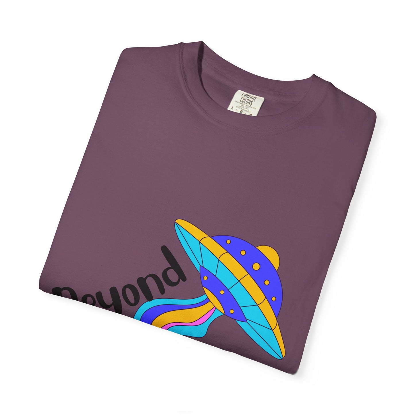 Unisex Beyond Graphic T-Shirt - Vibrant Space-Inspired Design