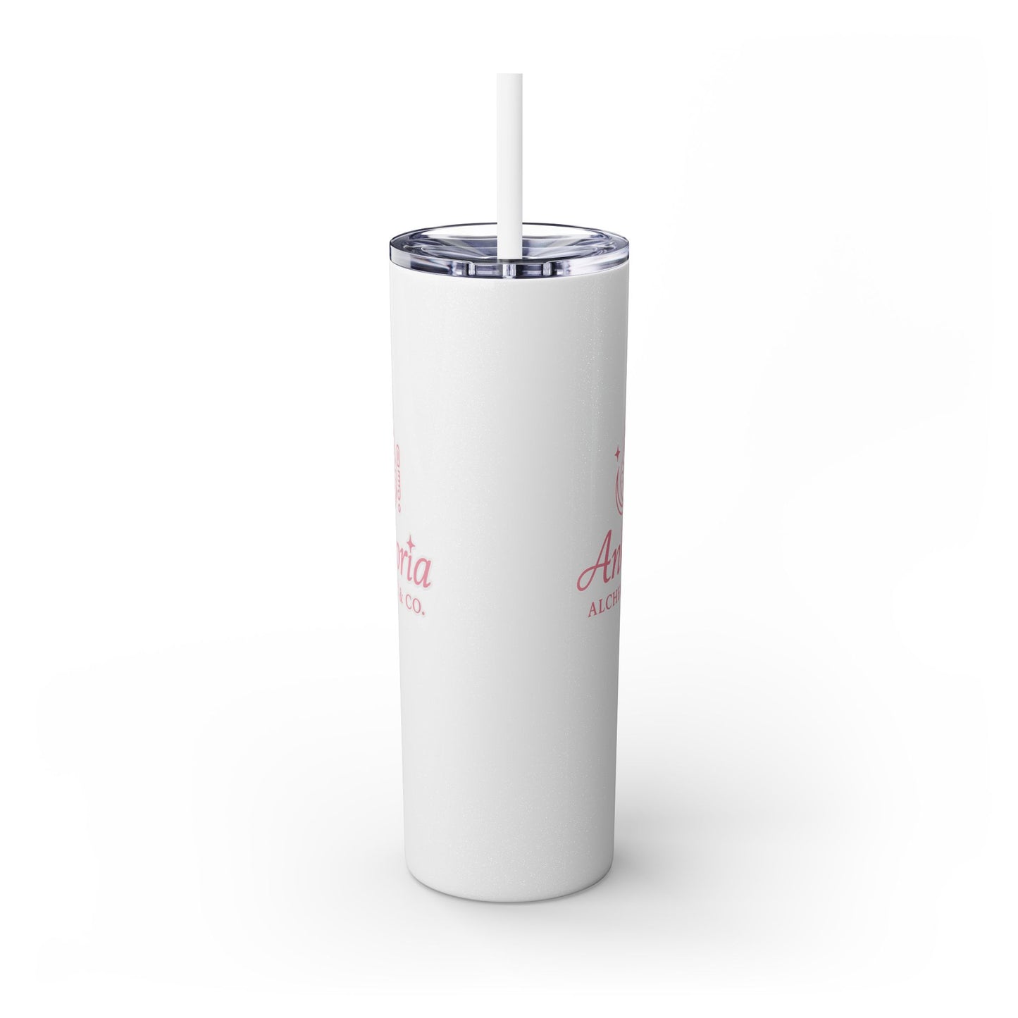 Ankoria signature collection Elegant Custom Skinny Tumbler with Straw | 20oz - Perfect for Every Occasion