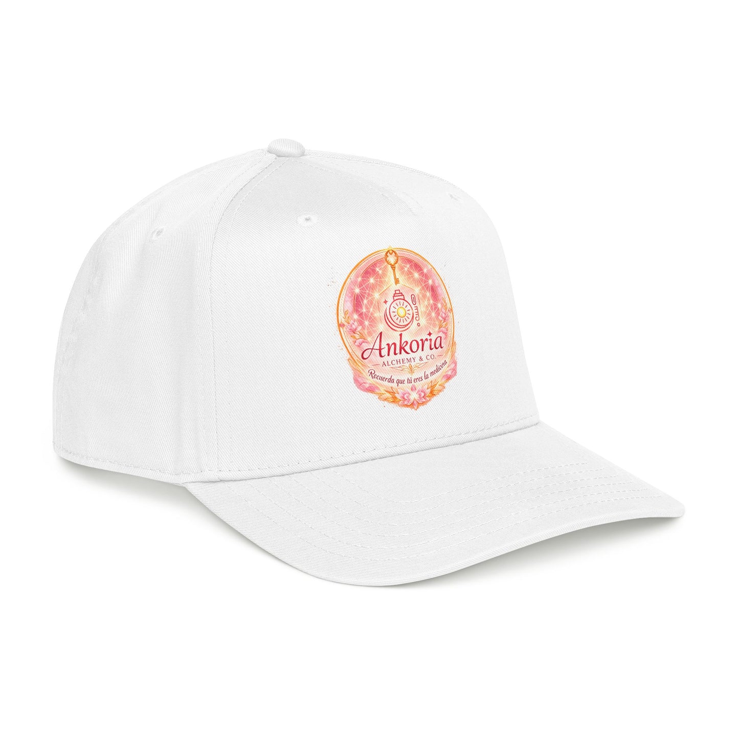 Embroidered Boho Sun Logo Baseball Cap - 'Ankoria' Mid Profile Hat