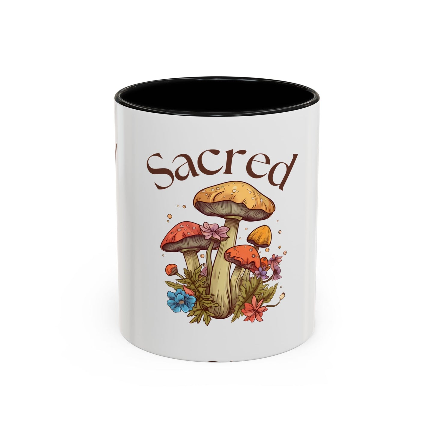 Sacred Mushrooms Coffee Mug | Boho Aesthetic Beverage Cup, Gift for Nature Lovers, Eco-Friendly Drinkware, Farmhouse Decor, Tea Mug