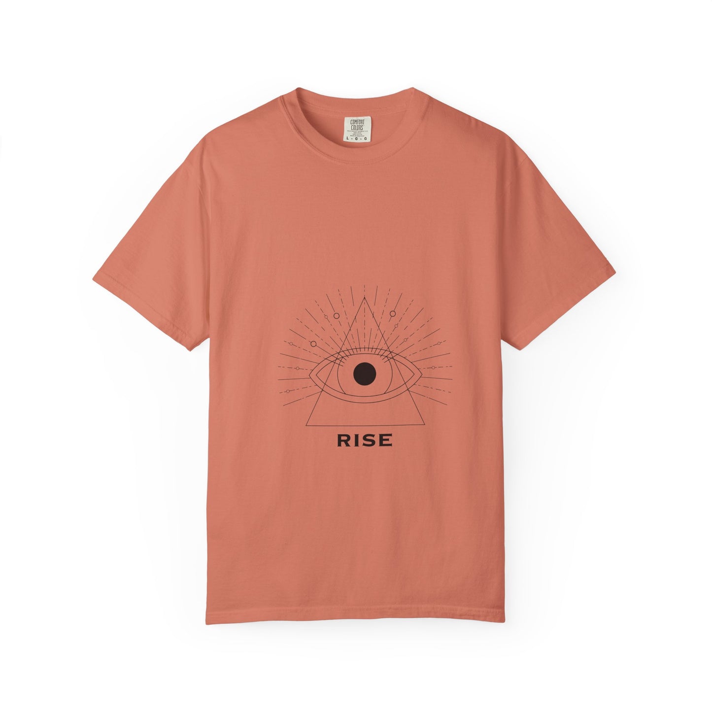 Rise Unisex Garment-Dyed T-Shirt - Inspirational Eye Design