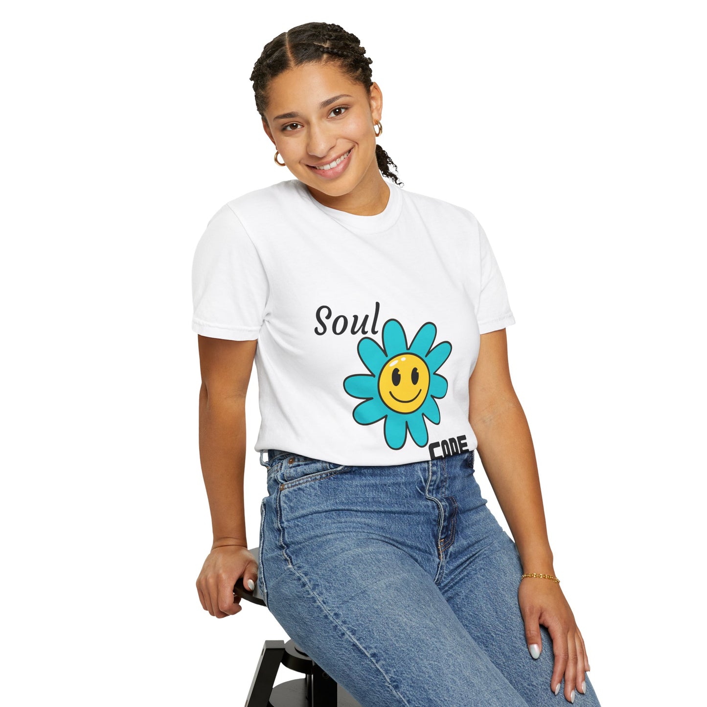 Soul Code Smiley Flower Unisex T-Shirt