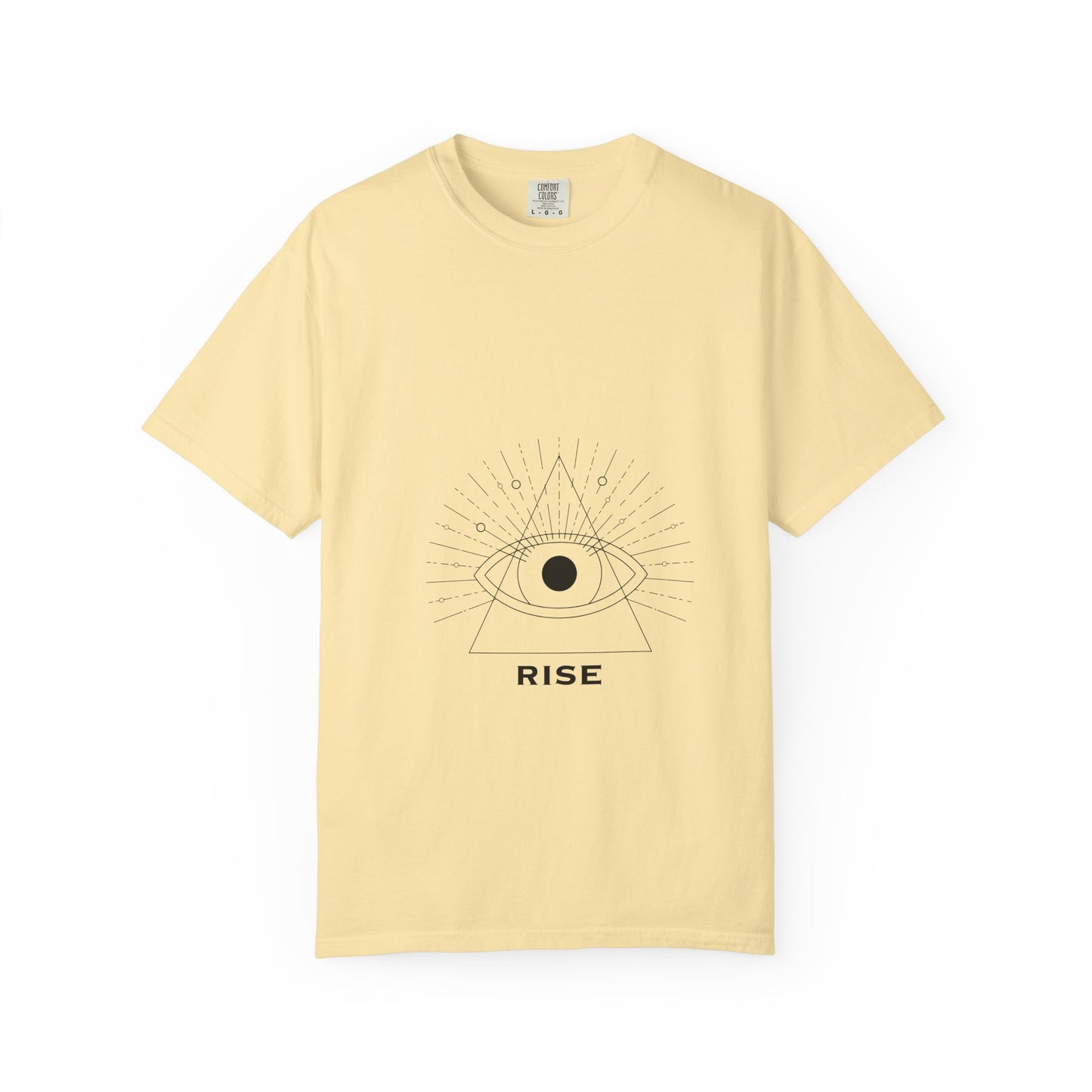 Rise Unisex Garment-Dyed T-Shirt - Inspirational Eye Design