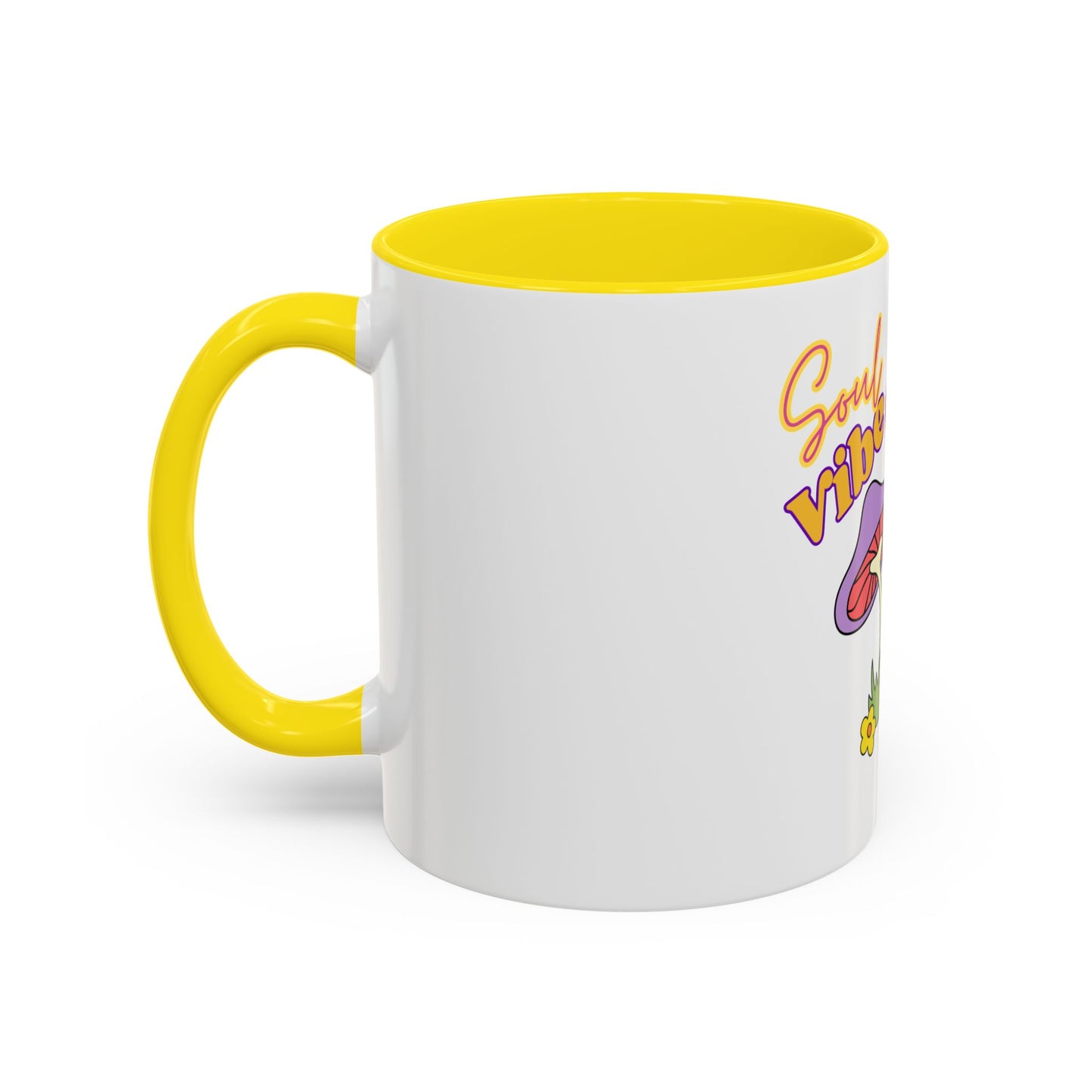 Colorful Soul Vibe Coffee Mug - Inspirational Gift, Fun Kitchenware, Mushroom Decor, Unique Drinkware, Tea Lovers