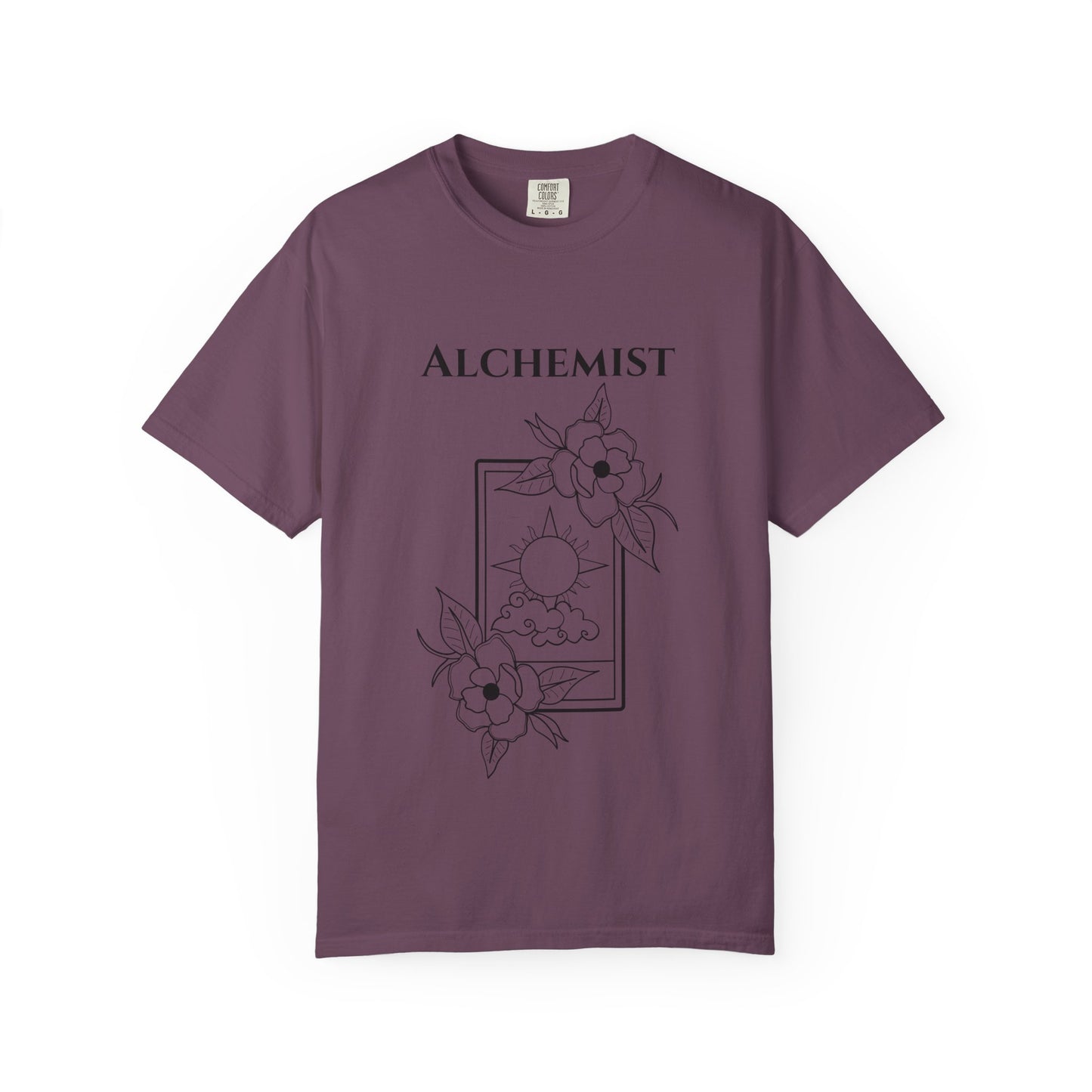Alchemy Floral T-Shirt - Unisex Garment-Dyed Tee for Creative Spirits