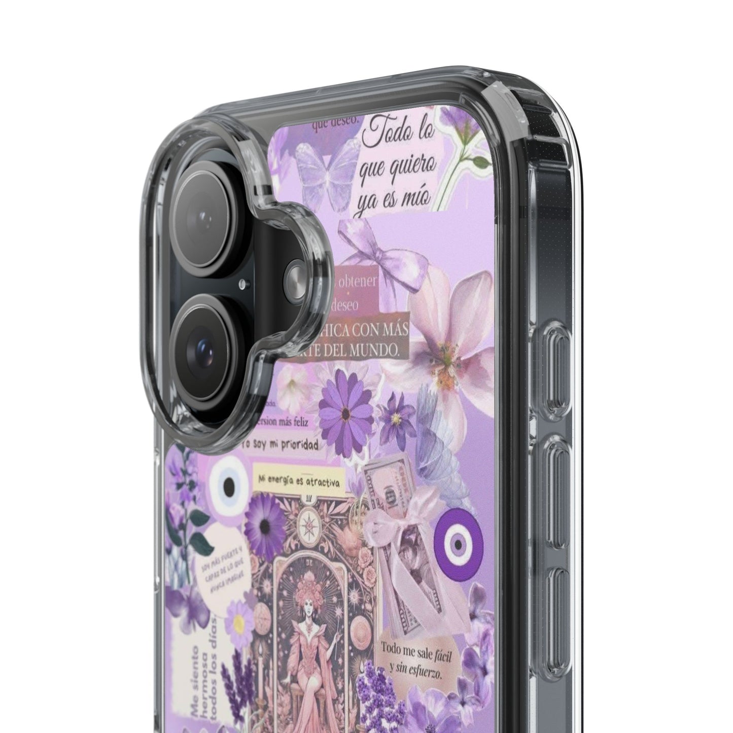 Beautiful Floral Phone Case, Clear Case, Cute Accessories, Gift for Her, Phone Protection, Trendy Tech