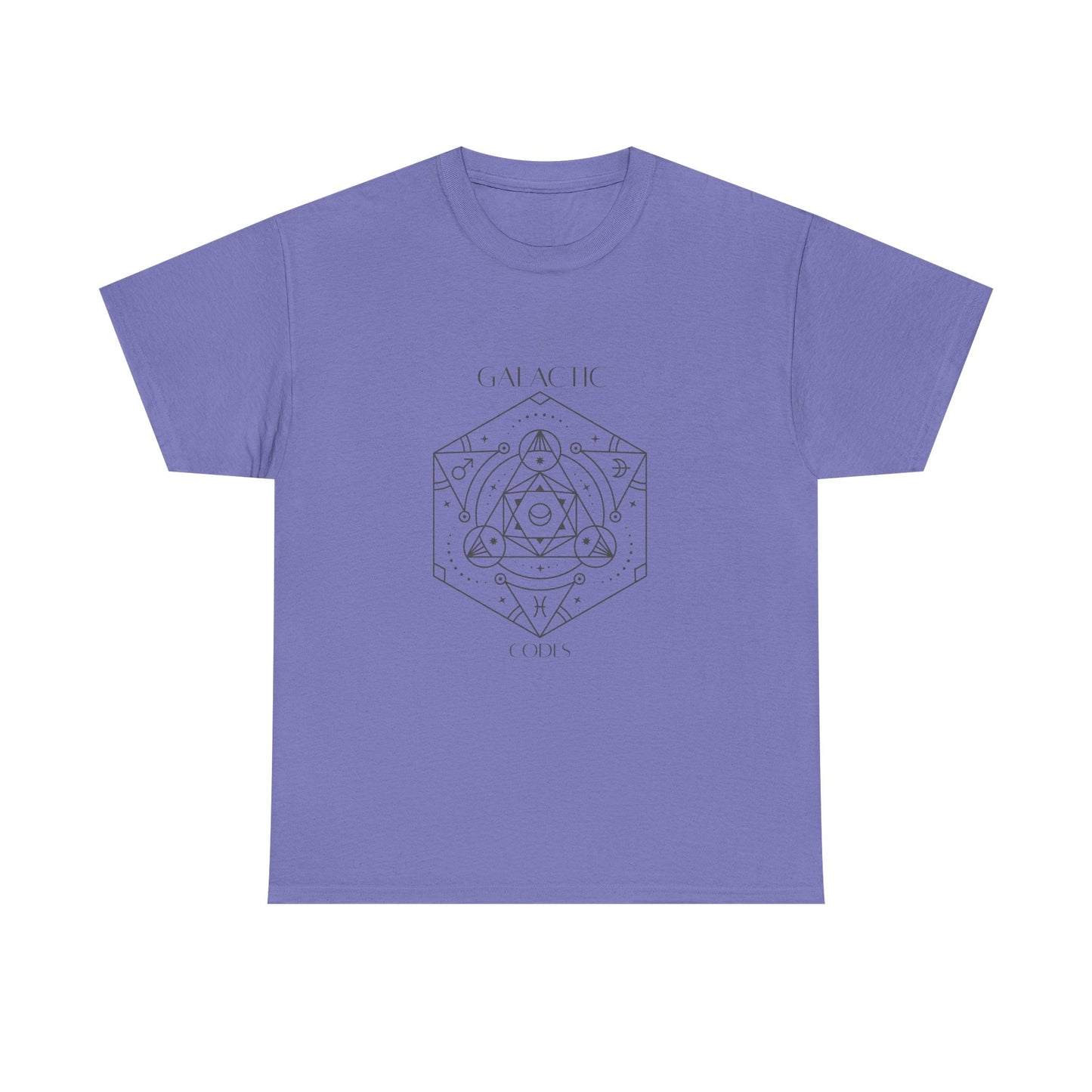 Galactic Cosmic Unisex Heavy Cotton Tee - Astrological Design