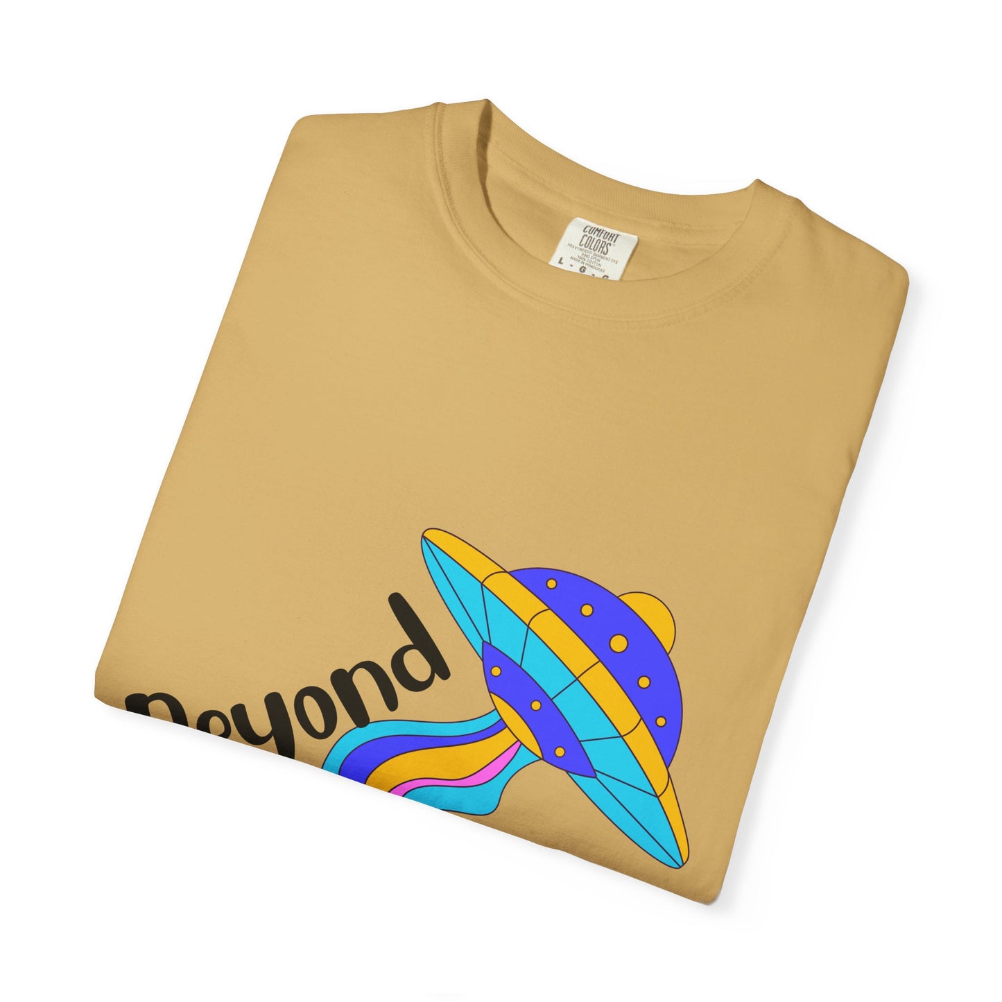 Unisex Beyond Graphic T-Shirt - Vibrant Space-Inspired Design