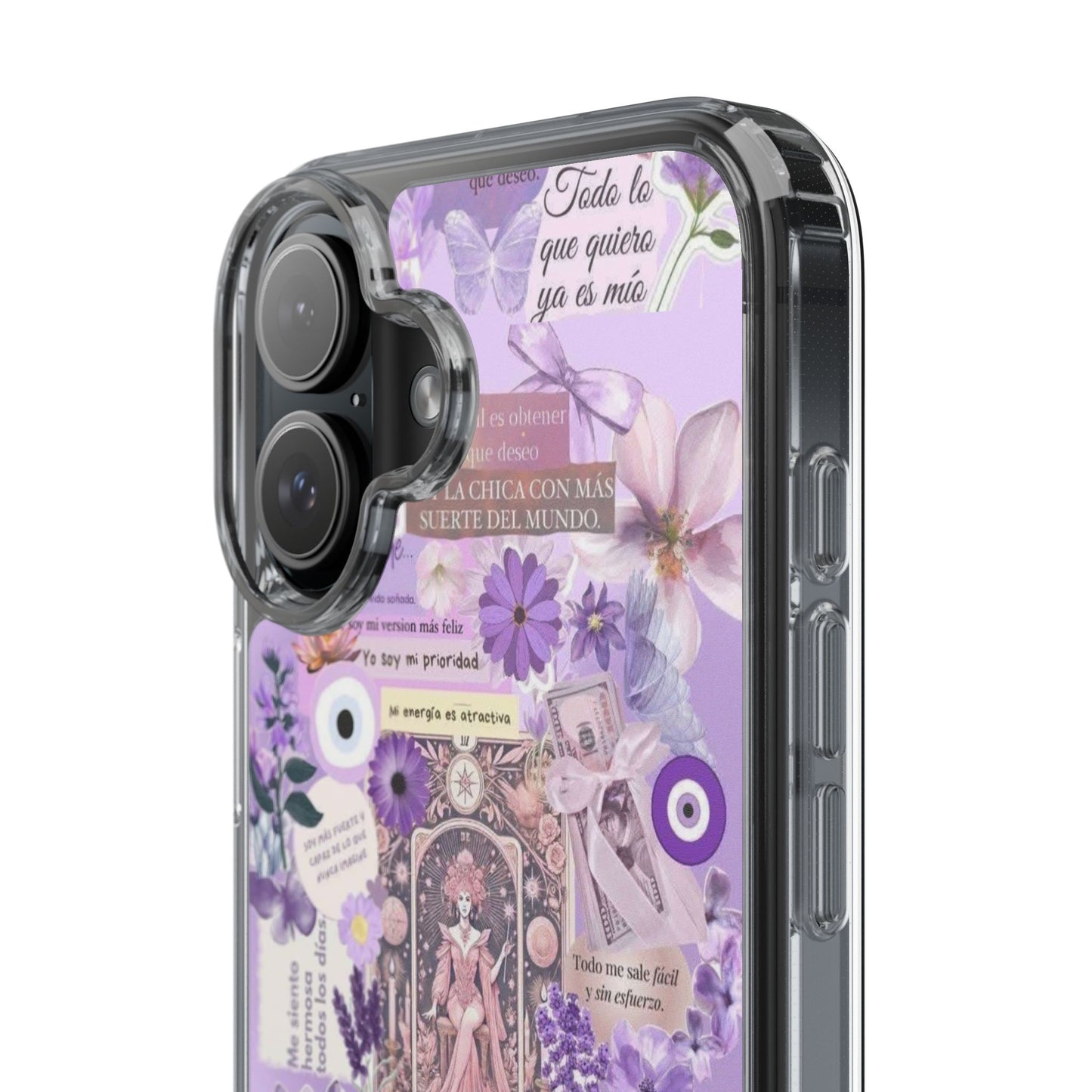 Beautiful Floral Phone Case, Clear Case, Cute Accessories, Gift for Her, Phone Protection, Trendy Tech