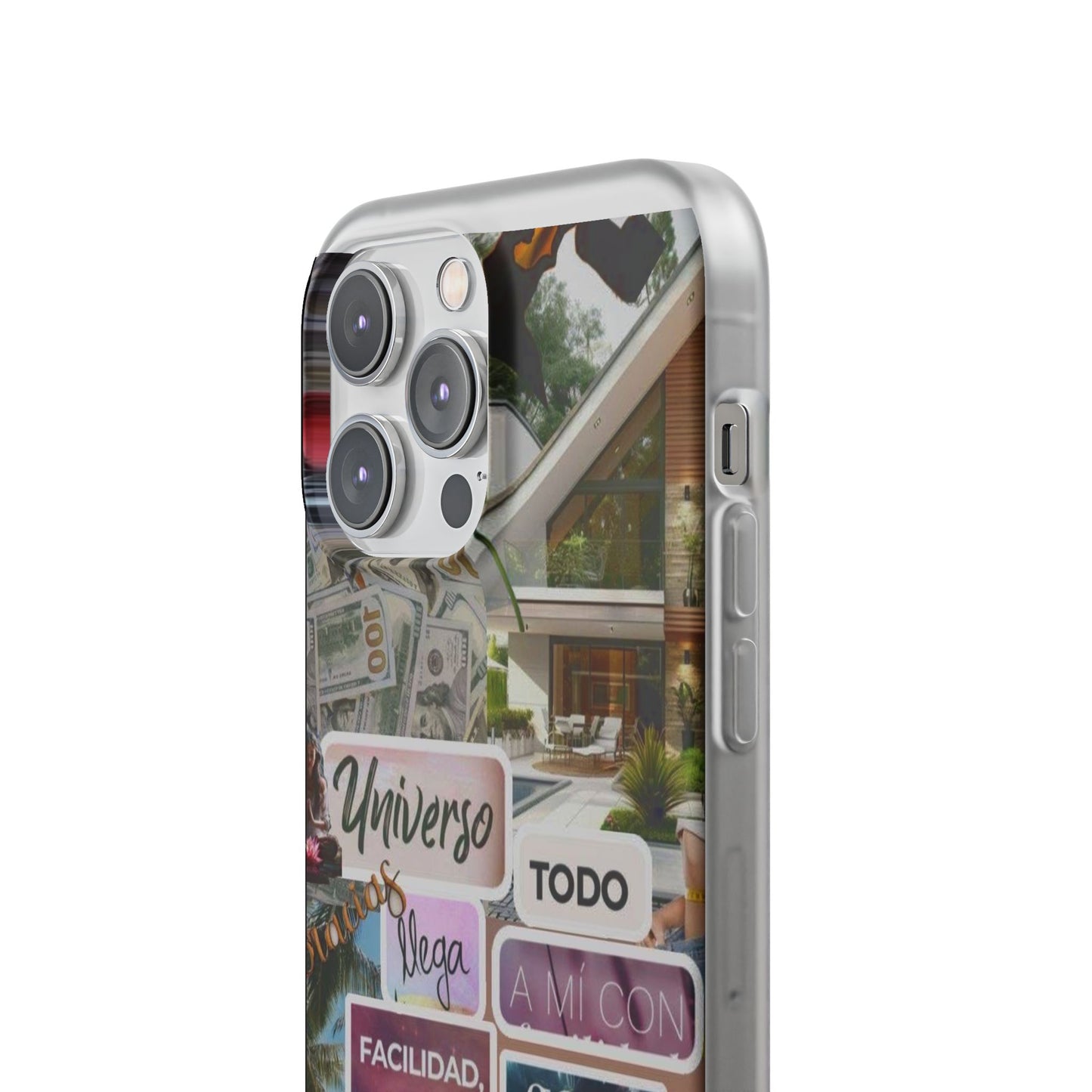 Vibrant Flexi Phone Case with Inspirational Quotes, Bohemian Style, Perfect Gift for Friends, Travelers, Birthdays, Everyday Use