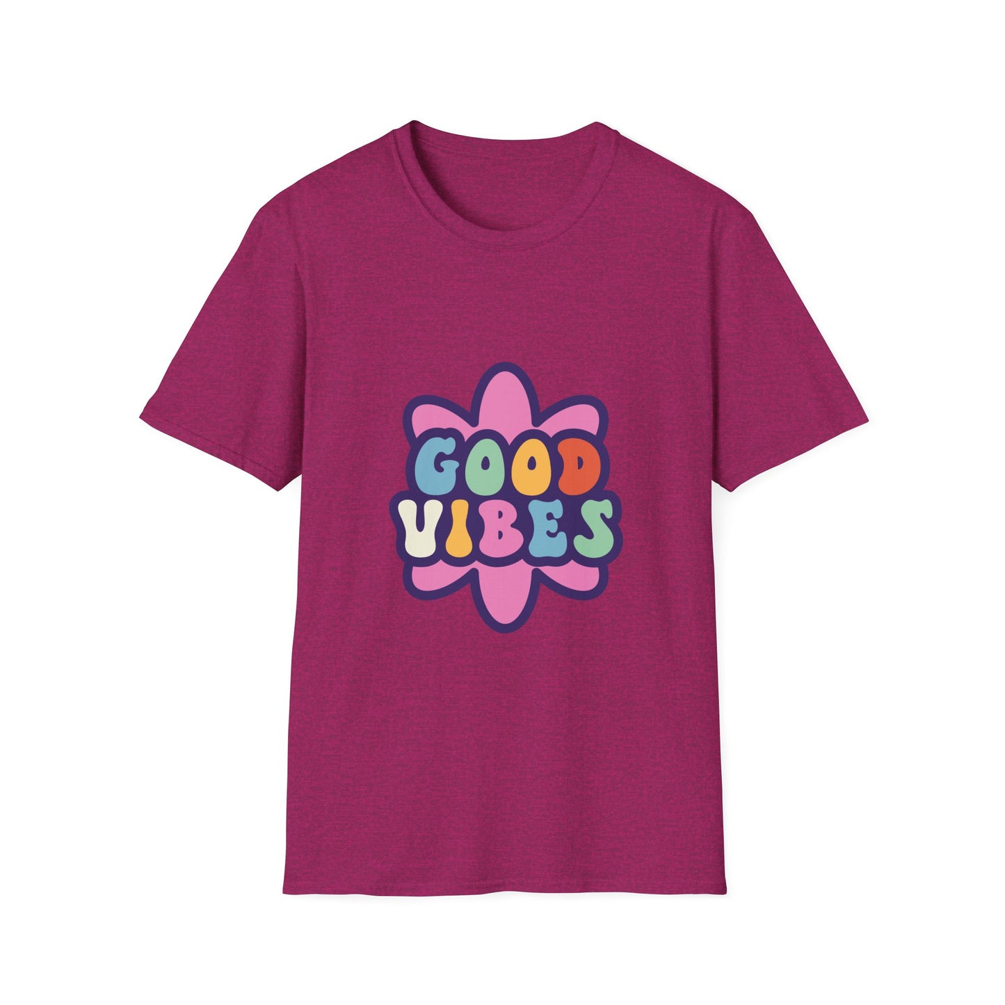 Good Vibes Unisex Softstyle T-Shirt - Trendy Graphic Tee for Positive Energy